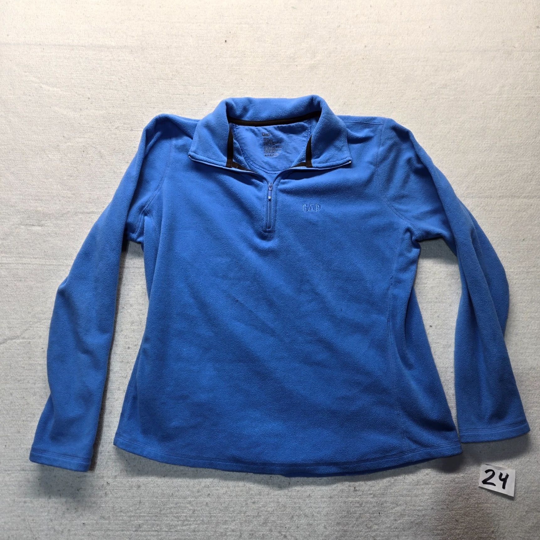 Gap GAP Sweater Pullover 1/4 Zip Long Sleeve Womens L Blue Size L / US 10 / IT 46 - 2 Thumbnail