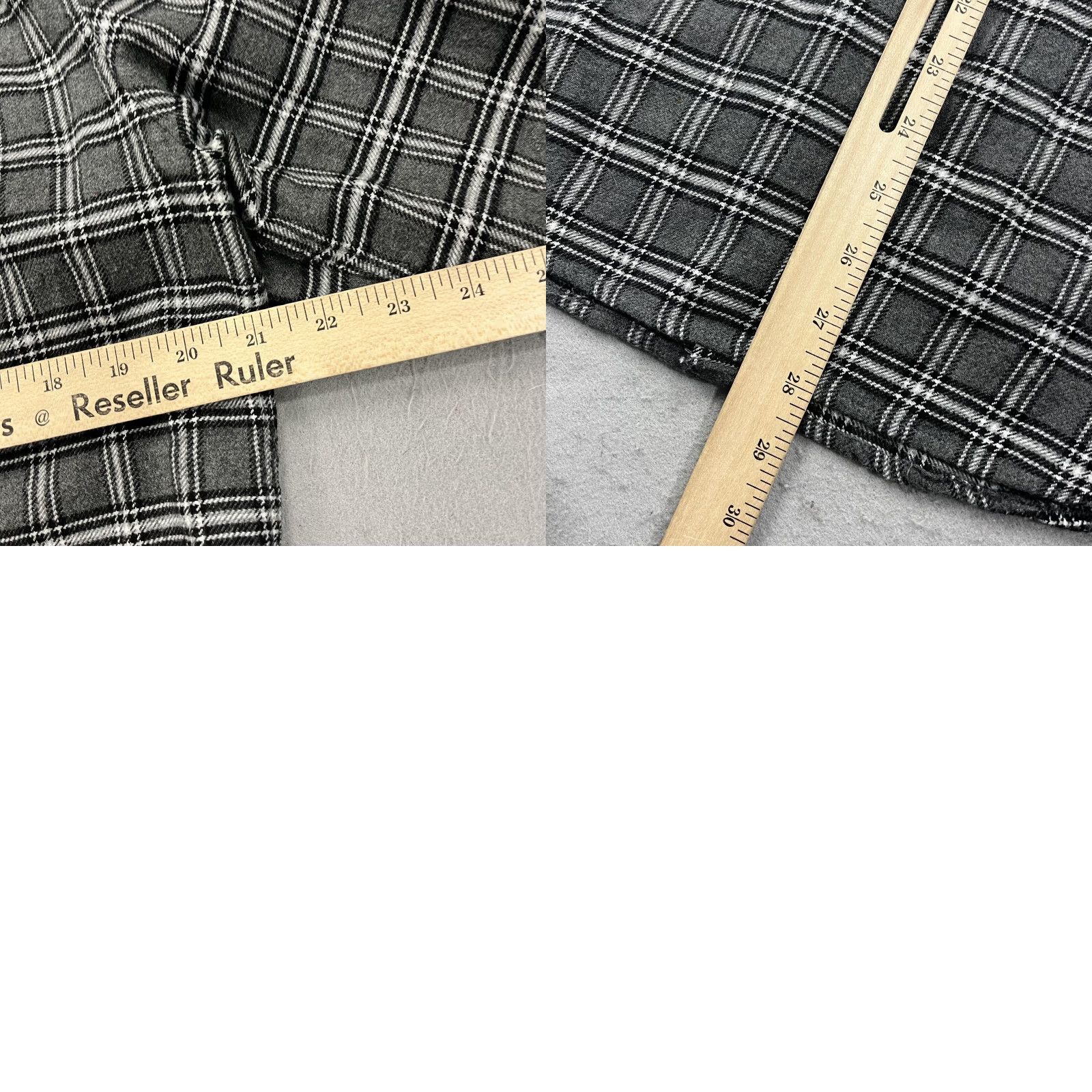 Allsaints AllSaints Shirt Mens L Gray Plaid Amos Long Sleeve Flannel Button Cotton Size US L / EU 52-54 / 3 - 8 Thumbnail