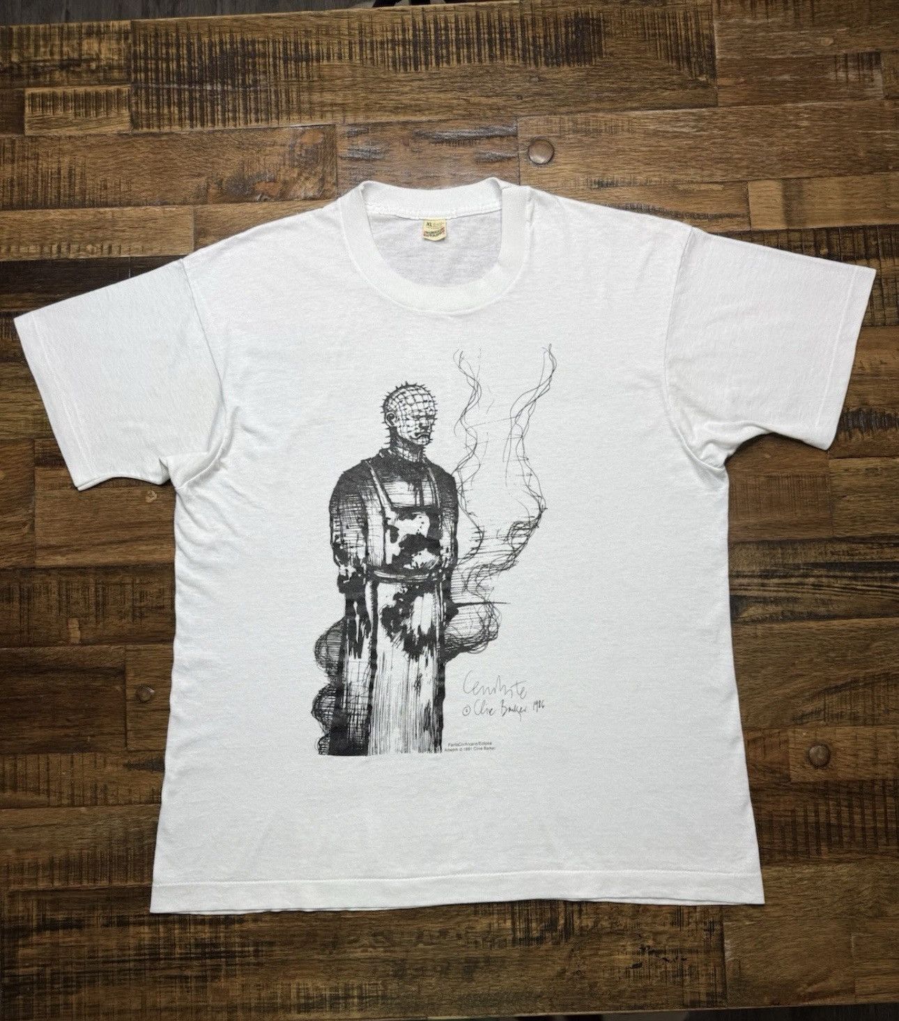 Vintage Title: 1991 Clive Barker Cenobite Tee XL Single Stitch Horro Size US XL / EU 56 / 4 - 1 Thumbnail