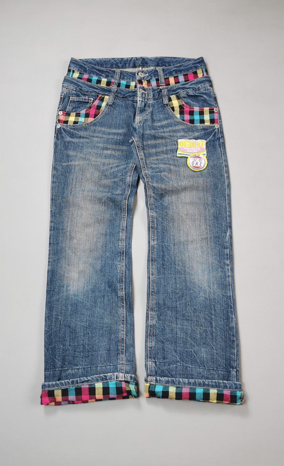 If Six Was Nine Double Waist Jeans (LG91) Size US 32 / EU 48 - 1 Thumbnail