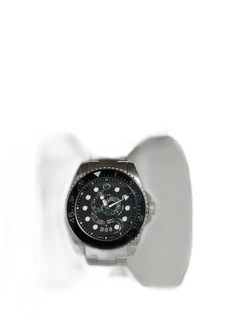 Gucci Gucci Dive Watch with Steel Bracelet Size ONE SIZE - 1 Thumbnail