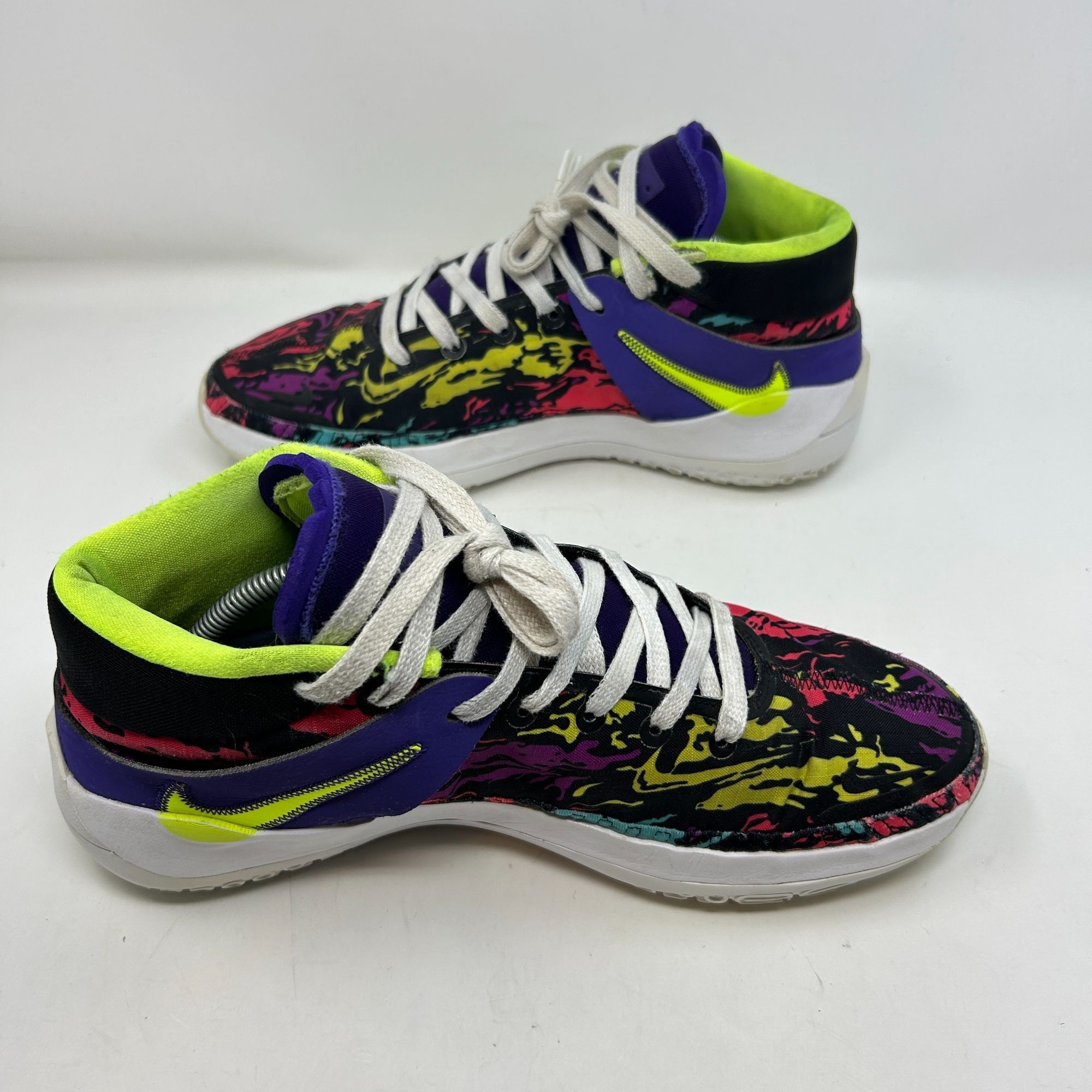 Nike Nike Air Zoom KD Basketball Sneakers Multicolor Neon Accents Size US 11.5 / EU 44-45 - 8 Thumbnail