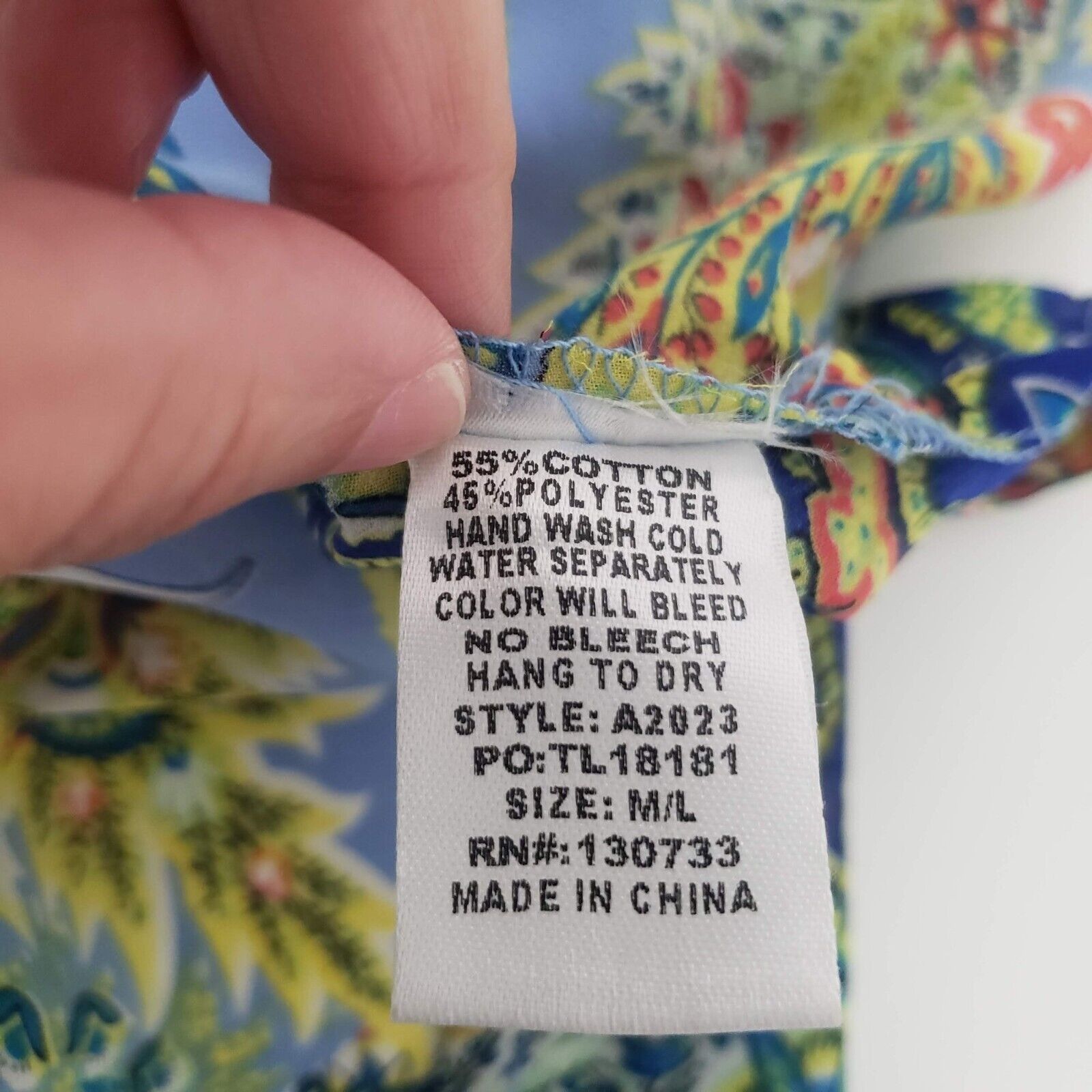 Designer Umgee Floral Kimono Womens Size M/Large Blue Paisley Boho Size L / US 10 / IT 46 - 6 Thumbnail