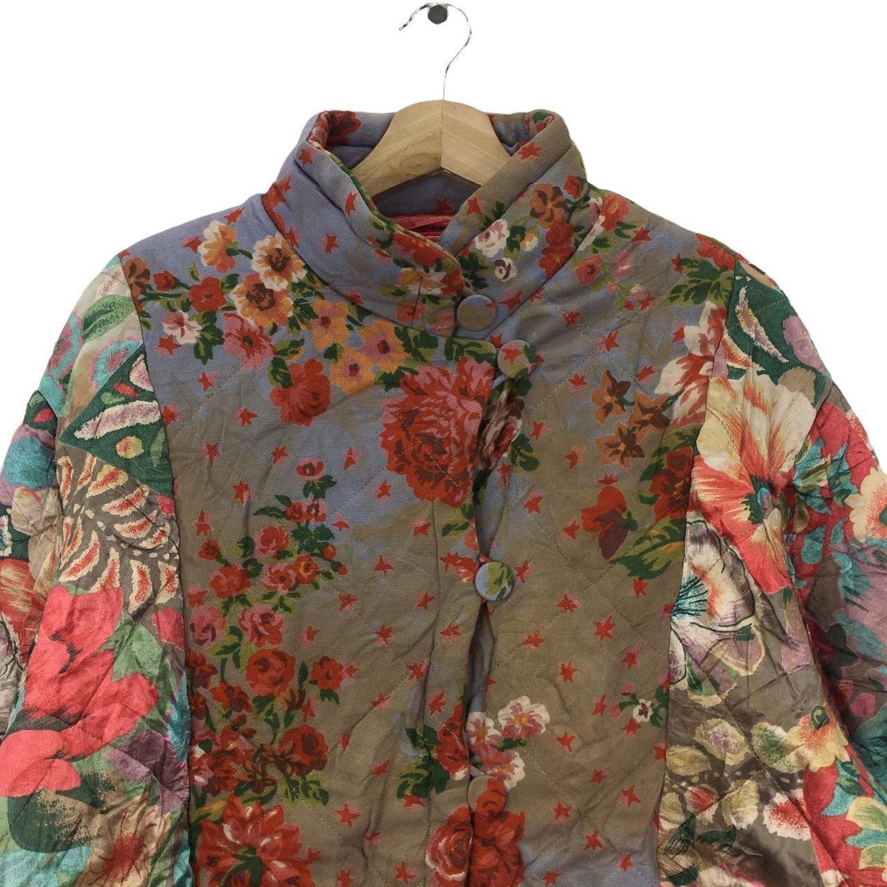 Vintage Vtg 90’ CHACOK FRANCE MAKASSAR Floral Flower Jacket Viscose Size M / US 6-8 / IT 42-44 - 2 Thumbnail