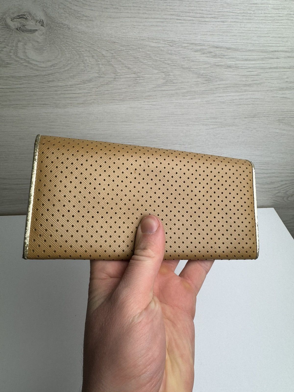 Prada Prada Milano Perforated Leather Continental Wallet Size ONE SIZE - 15 Thumbnail