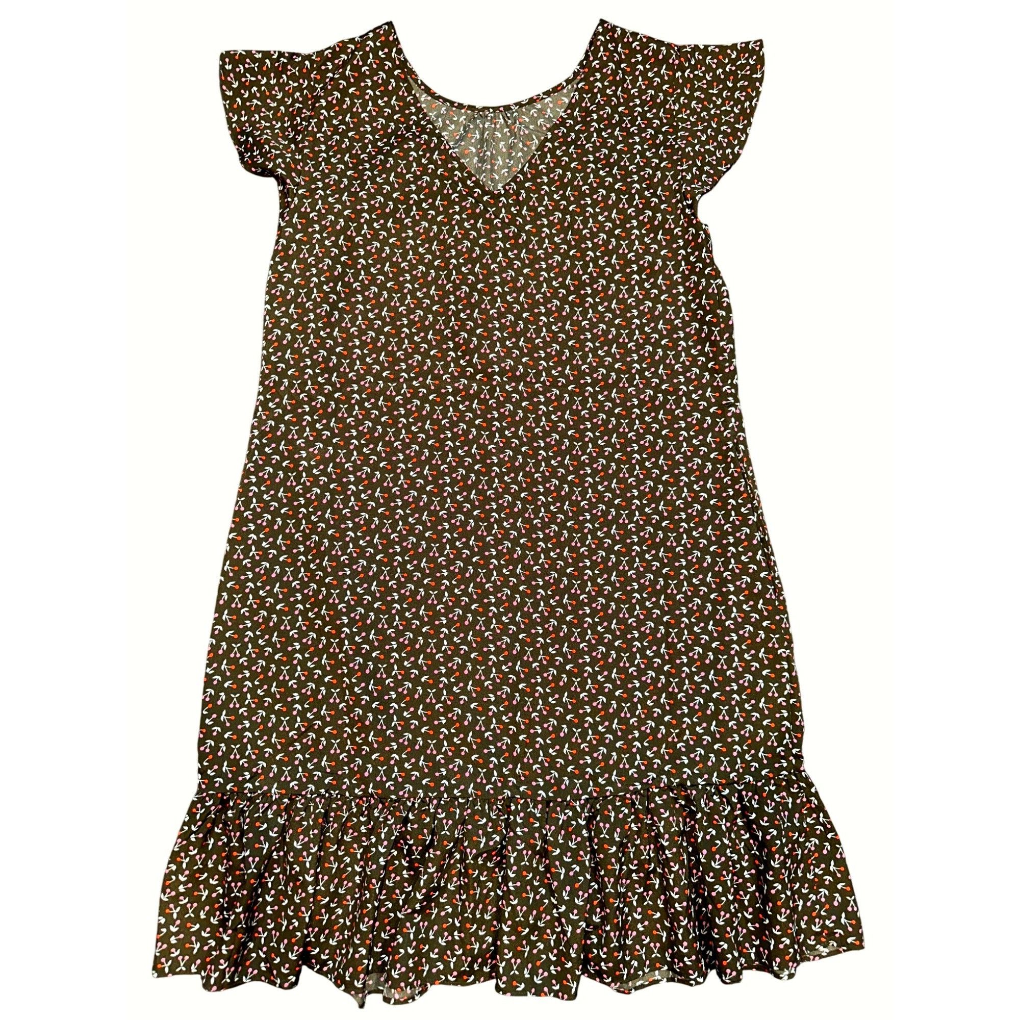 Other CCC Vintage Style Floral Print Dress Ruffle Hem Cap Sleeves Size S / US 4 / IT 40 - 5 Thumbnail