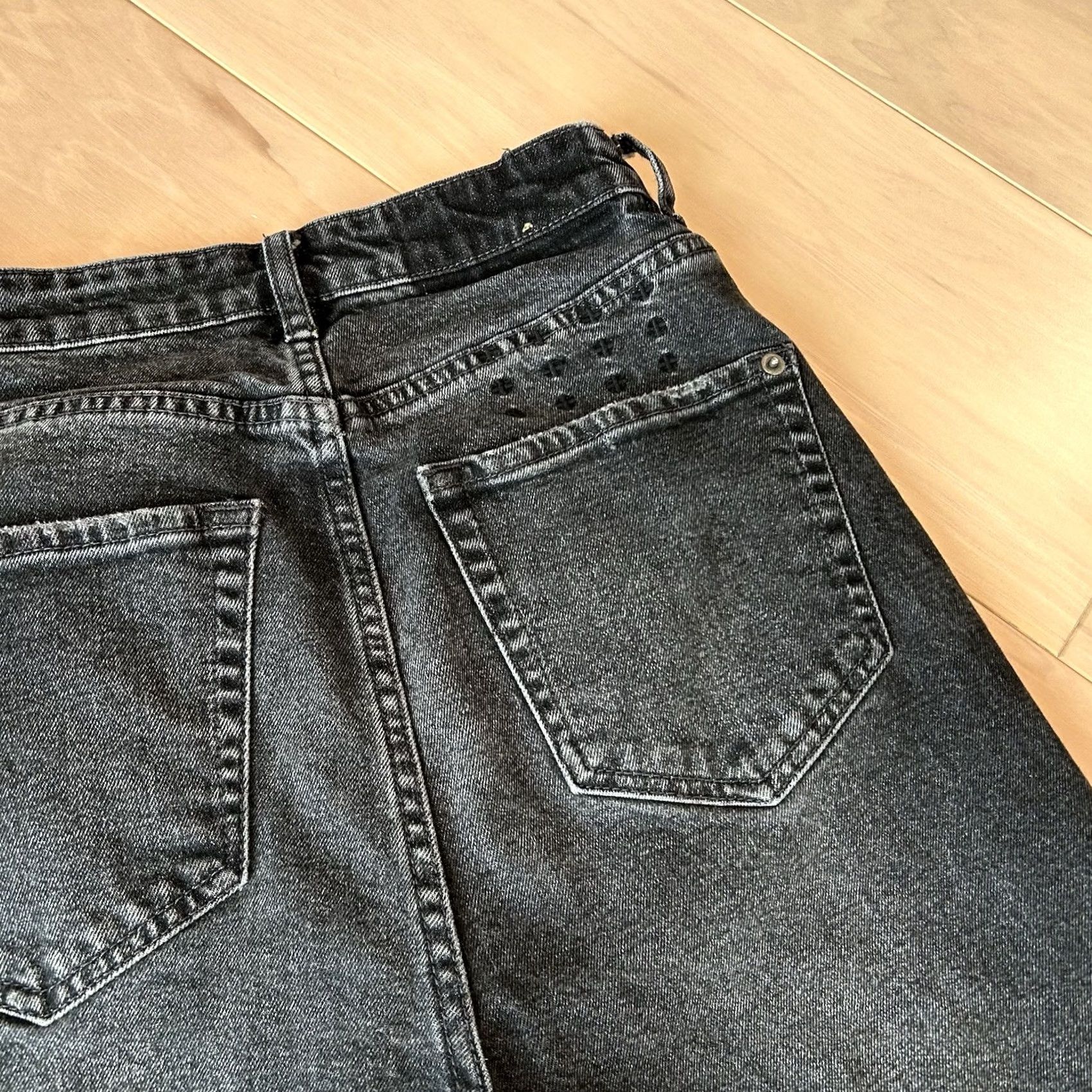 Ksubi VINTAGE? No — Ksubi Black Denim Jeans Straight Leg Woman 27x29 High Rise Urban Fashion 5-Pocket Style Womens Jeans Size 27" / US 4 / IT 40 - 5 Thumbnail