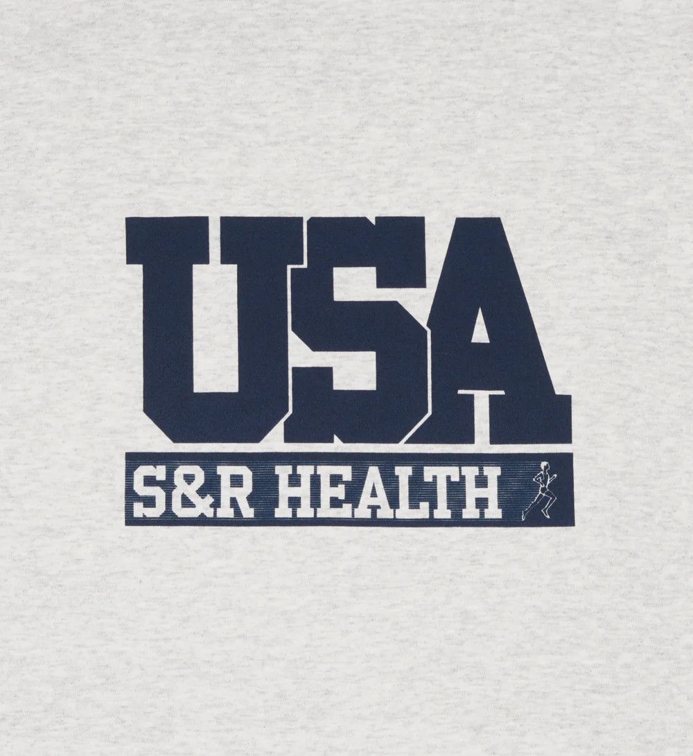 Sporty & Rich o1mle0425 Team USA Crewneck Sweatshirt Heather Grey Size S / US 4 / IT 40 - 3 Thumbnail