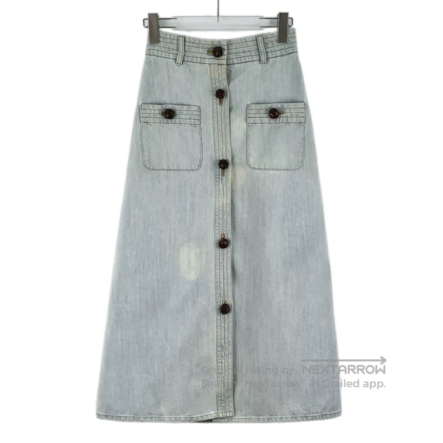 Miu Miu Miu Miu Light blue single-breasted cotton casual denim hal Size 37" - 1 Thumbnail