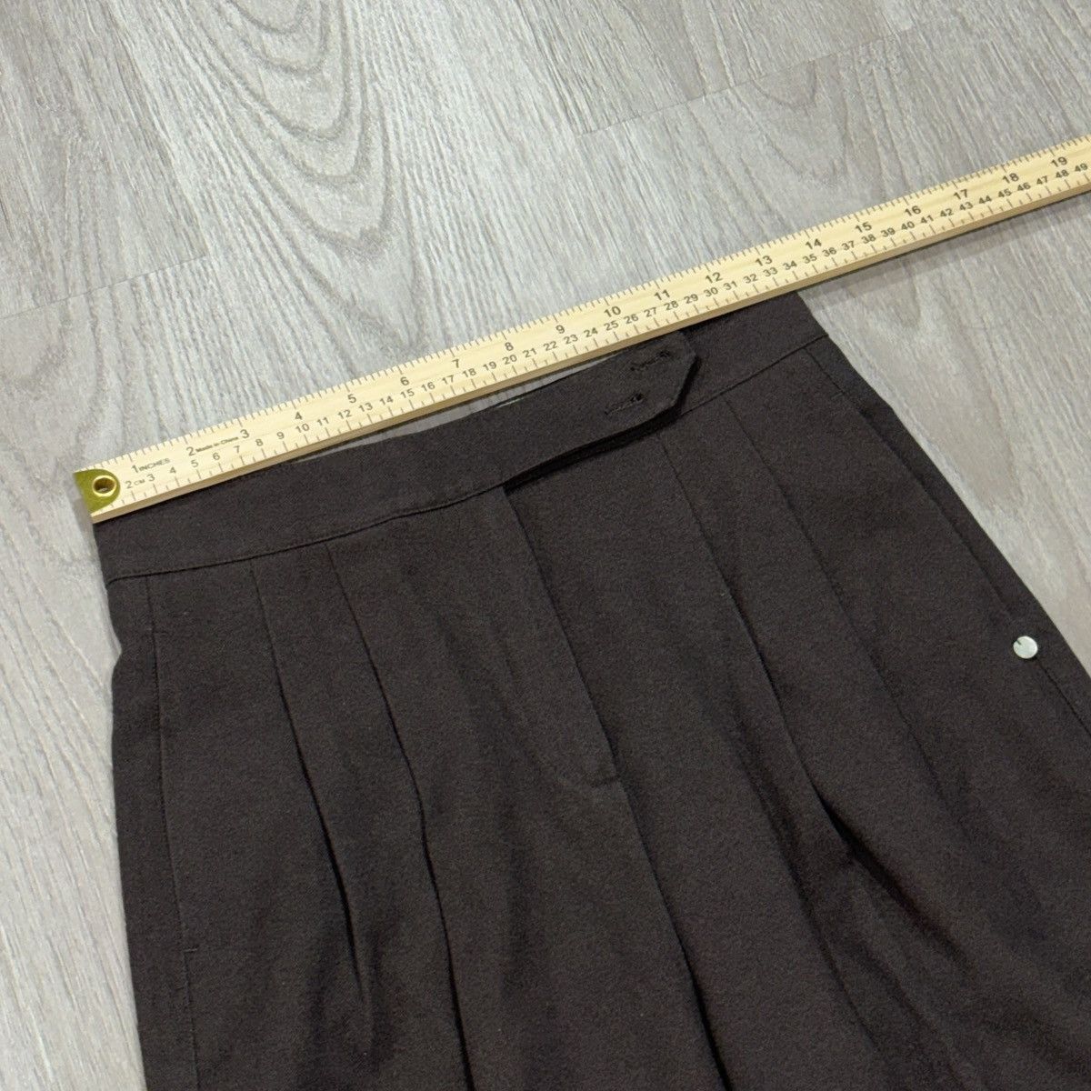 Other Womens Brown High Waisted Pleated Trousers Straight Leg Size 26" / US 2 / IT 38 - 8 Thumbnail