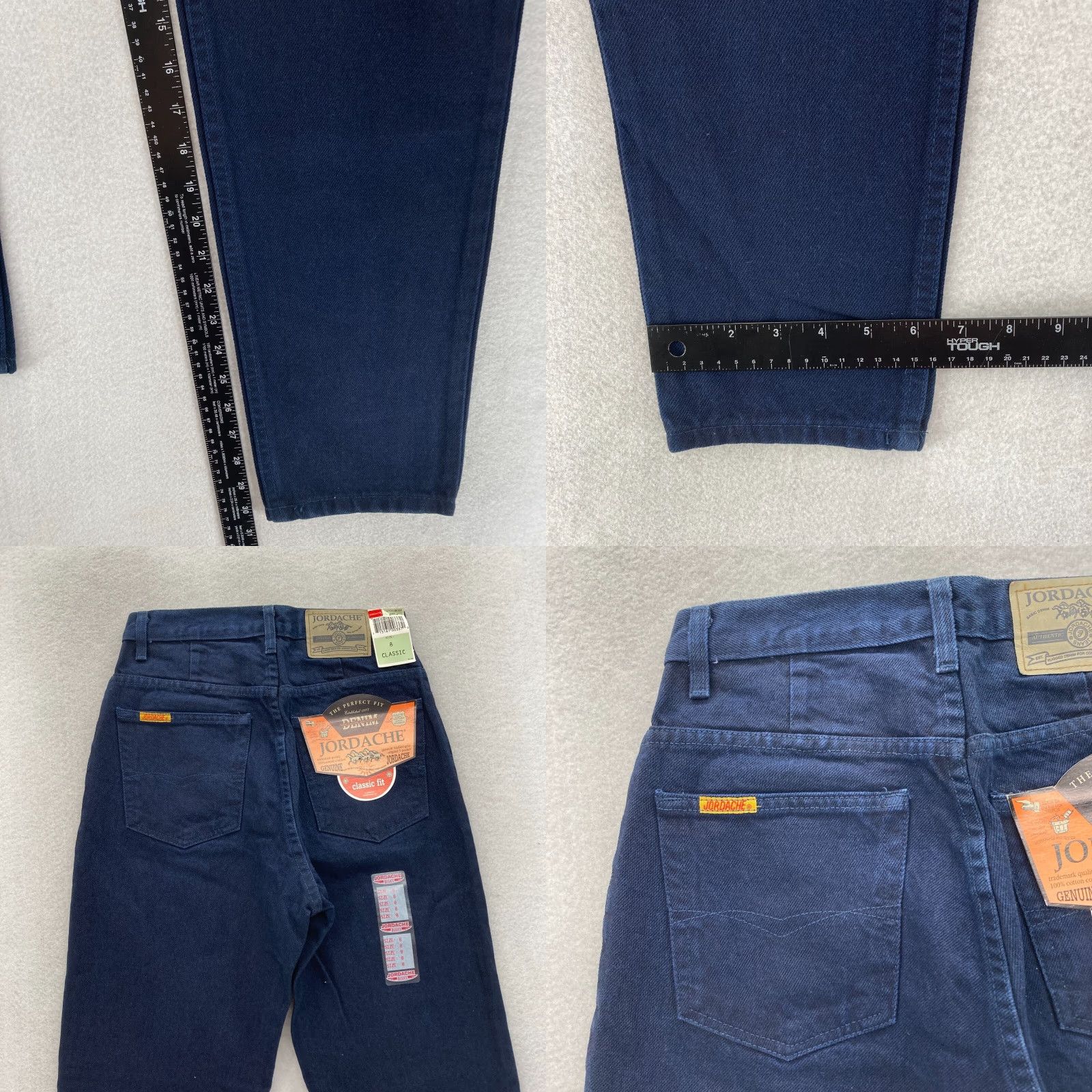 Jordache Vintage Jordache Jeans Women's 8 Tapered Blue Denim Western Cowgirl NWT Size 30" / US 8 / IT 44 - 8 Thumbnail