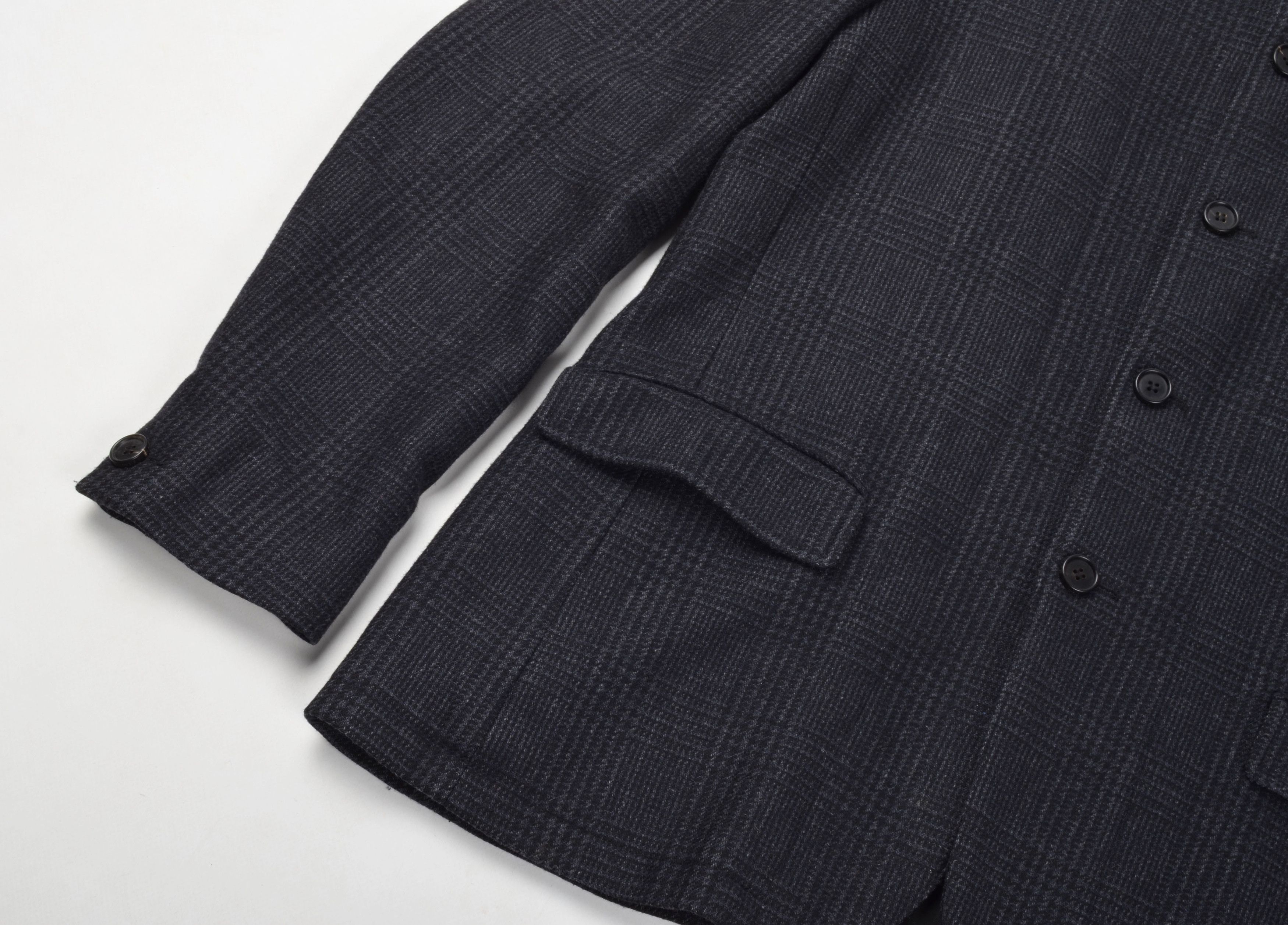 Allsaints AllSaints Men’s Wool Blend Glen Check Blazer Jacket Size US L / EU 52-54 / 3 - 3 Thumbnail