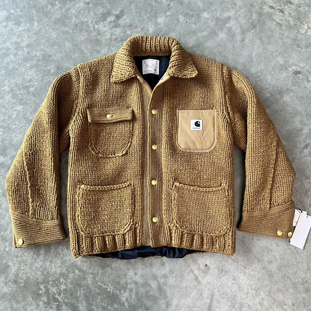 Carhartt Sacai x Carhartt WIP - Knit Jacket Michigan - Size 3