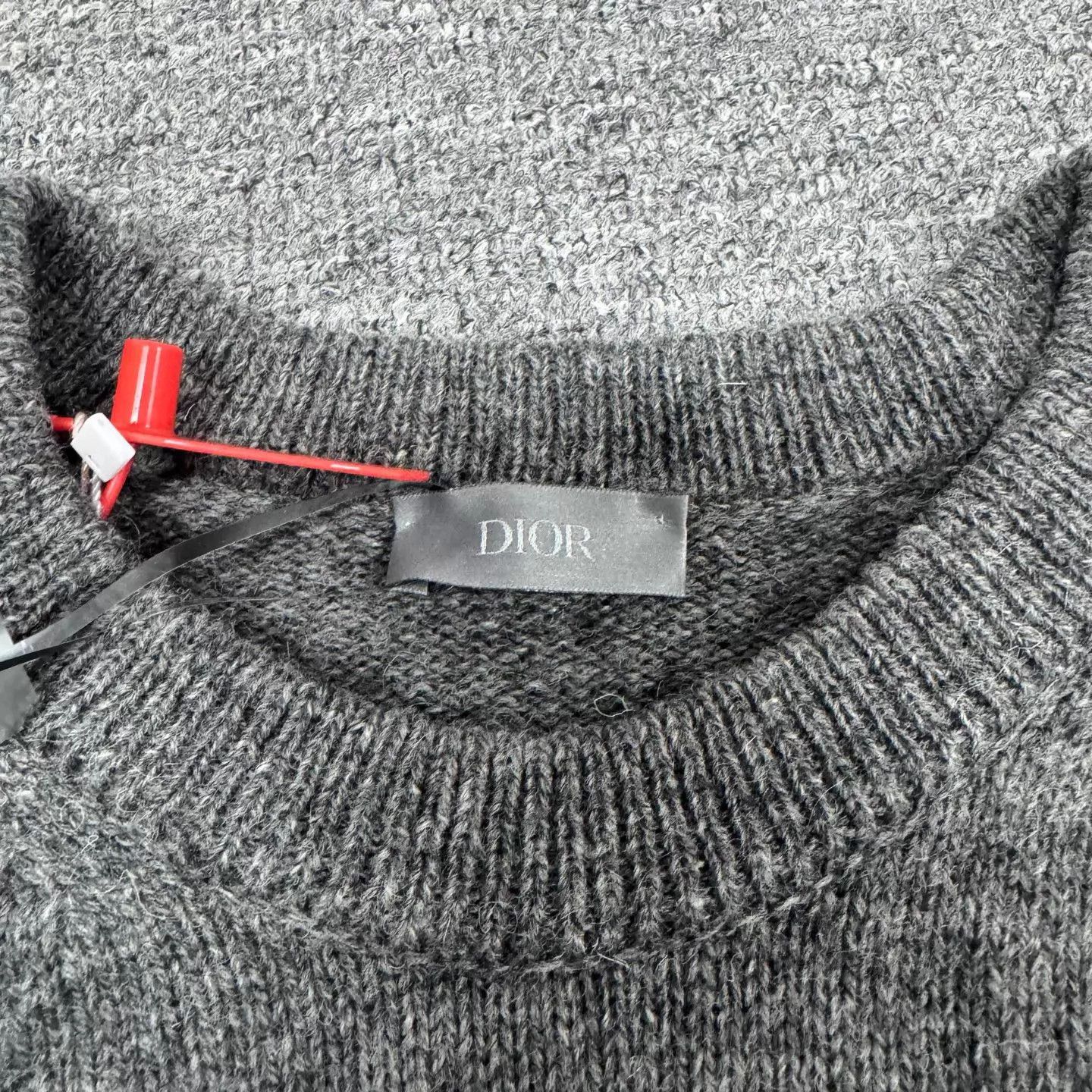 Dior CD Embroidered Gray Crewneck Knit Sweater L 99 New Size US L / EU 52-54 / 3 - 6 Thumbnail