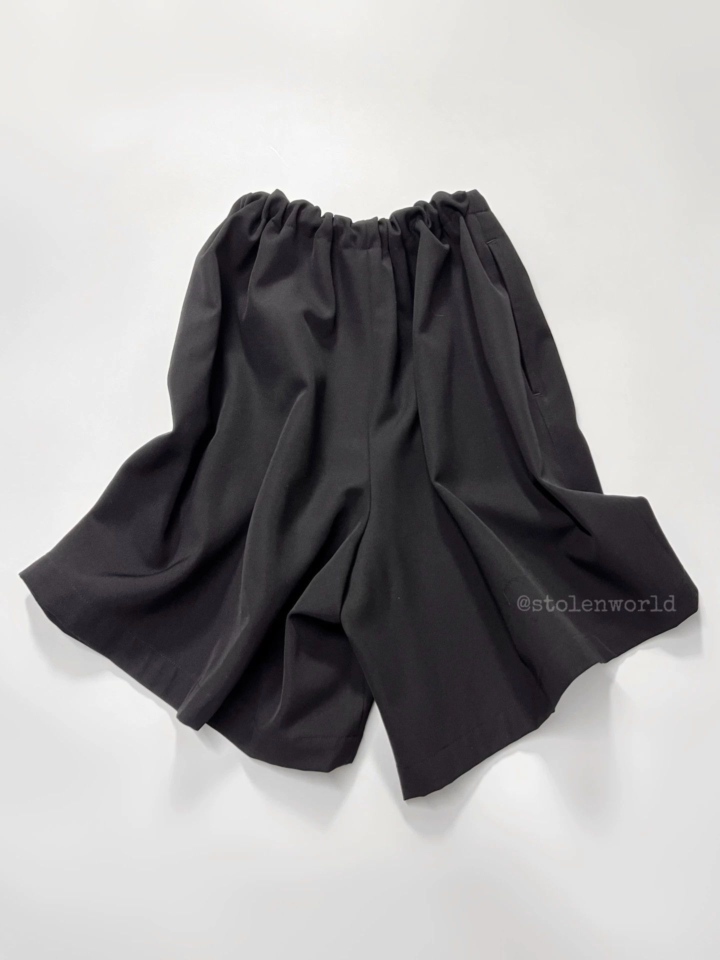 Yohji Yamamoto YohjiYamamoto 1994 SS Wool Tie-Waist Suit Shorts S Size 26" / US 2 / IT 38 - 3 Thumbnail