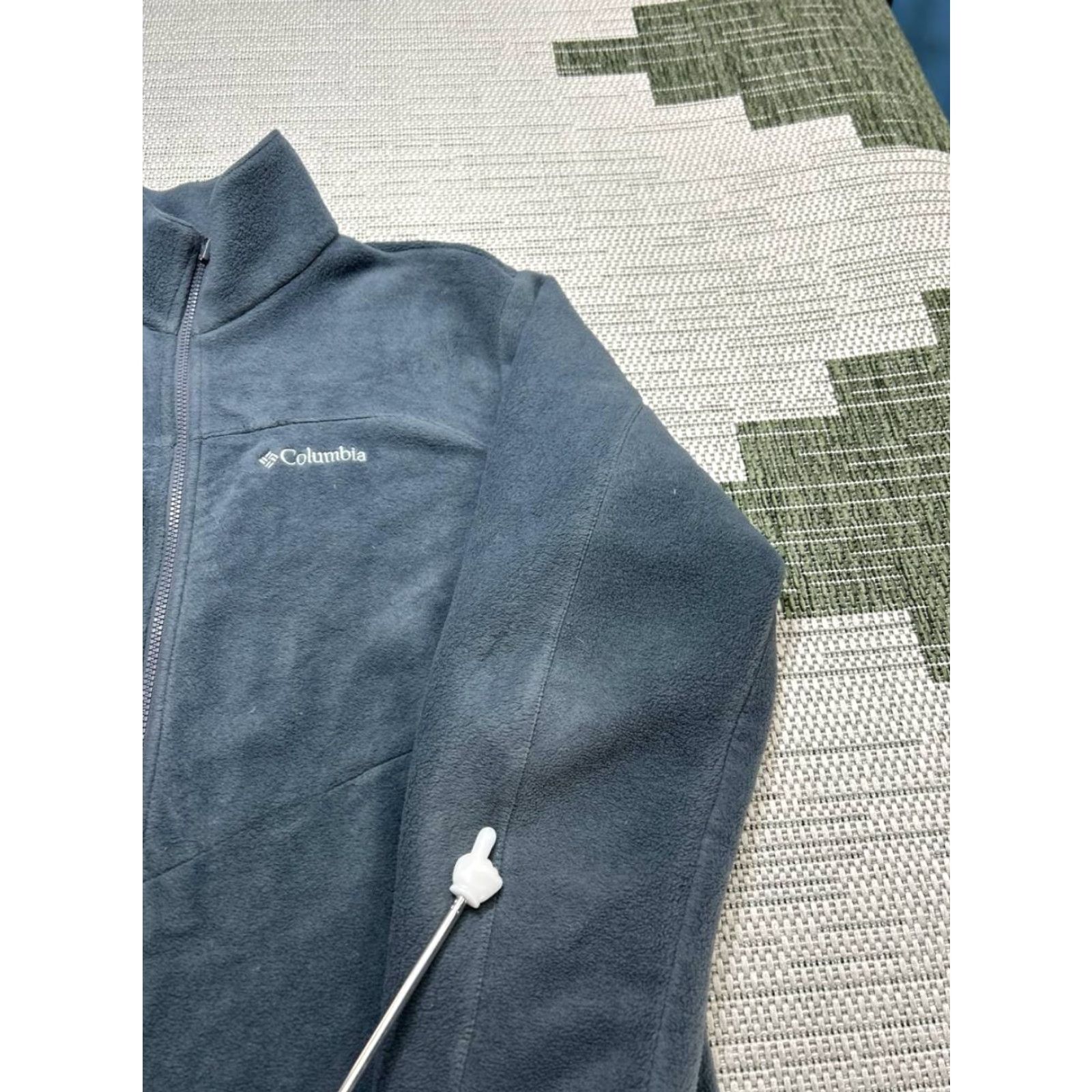 Vintage Columbia Mens Jacket Windbreaker Full Zip Steens Mountain Gray Fleece Interchange Regular Labeled Size US L / EU 52-54 / 3 - 7 Thumbnail