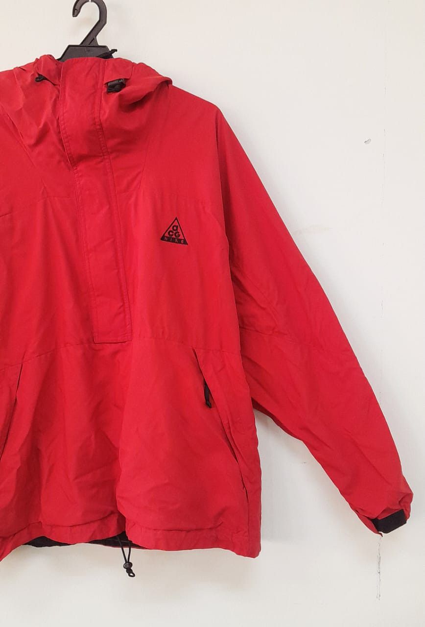 Nike × Nike ACG Hoodie Vintage Nike ACG Jacket Windbreaker Chilli RED Size US L / EU 52-54 / 3 - 6 Thumbnail