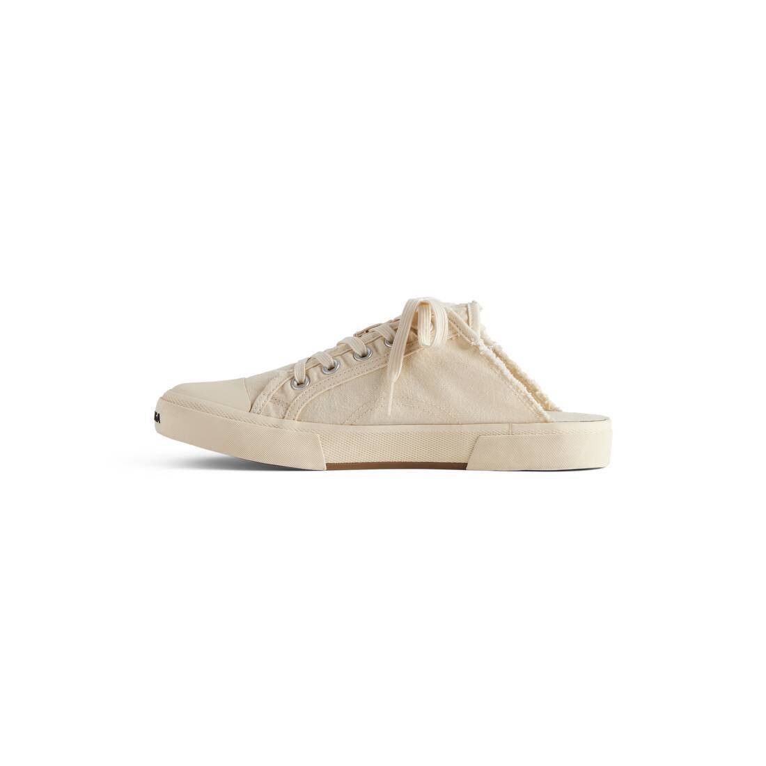Balenciaga o1s1rm0725 Paris Mules in Beige Size US 8 / IT 38 - 2 Thumbnail