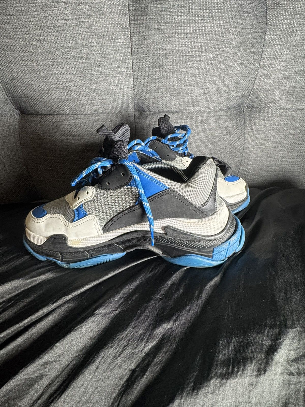 Balenciaga Balenciaga Triple S Blue White Black Sneaker Size 10 US Size US 10 / EU 43 - 6 Thumbnail