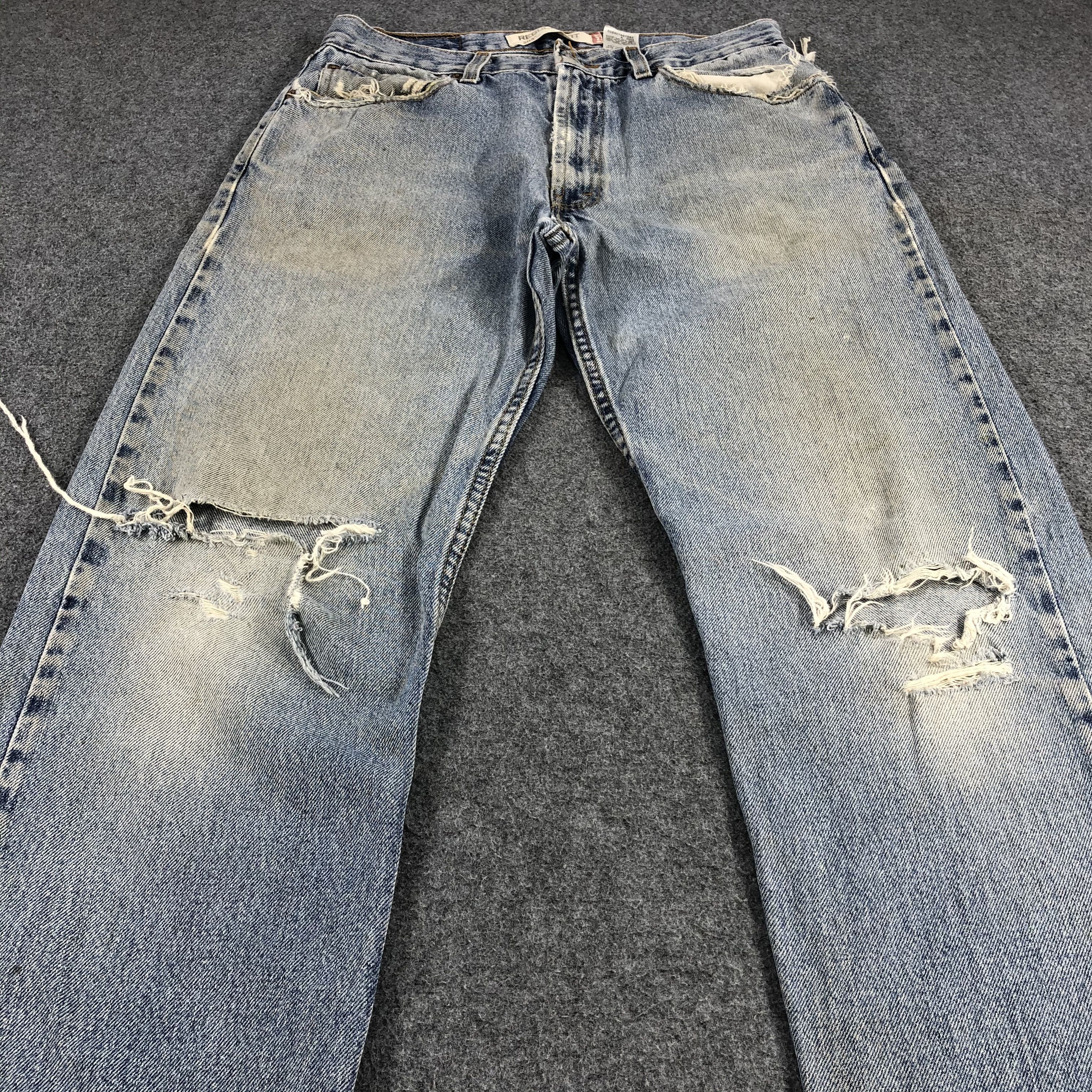 Levi's × Vintage Vintage Distress Levis 505 Jeans-JM1276 Size US 32 / EU 48 - 3 Thumbnail