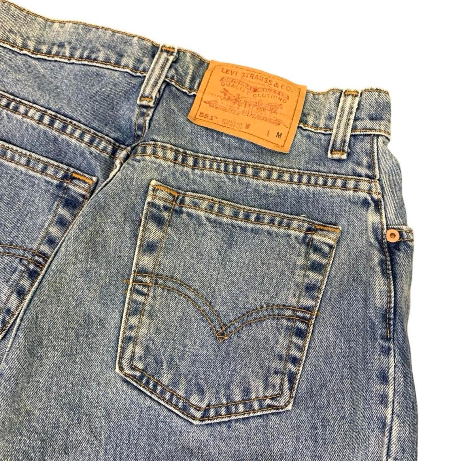 Levi's × Vintage Vintage 90s Levi’s 551 Light Washed Blue Jeans Size 28" / US 6 / IT 42 - 4 Thumbnail