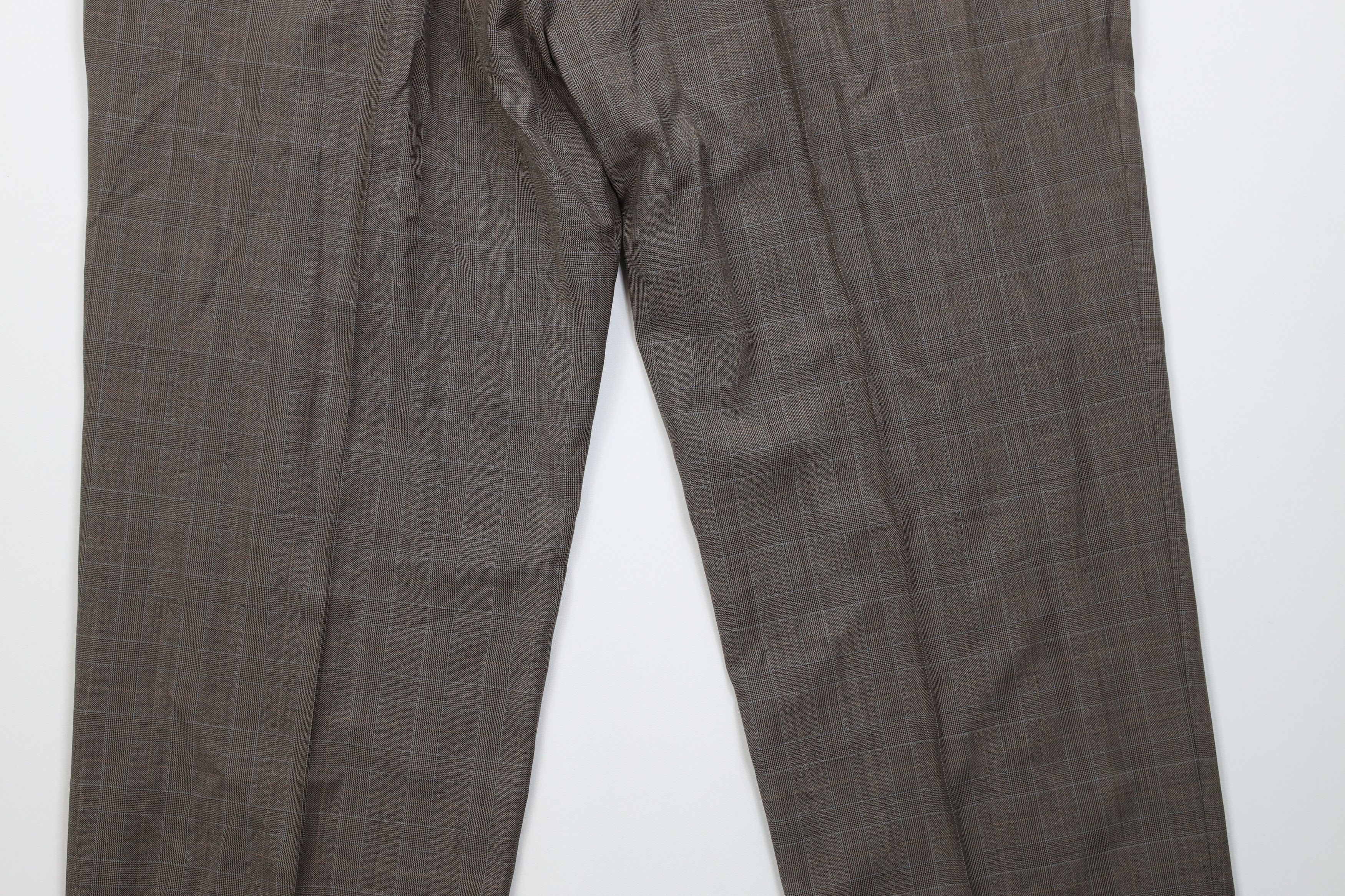 Vintage Vintage 90s Y2K Streetwear Knit Wide Leg Chino Pants Plaid Size US 36 / EU 52 - 12 Thumbnail