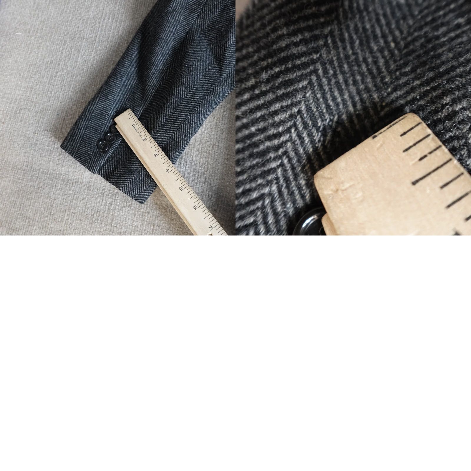 J.Crew J.CREW Mens Topcoat 40S Gray Herringbone Moon Tweed 03358 Coat Wool Tweed Overcoat Long Fall Winter Mens Size US XXS / EU 40 - 11 Thumbnail