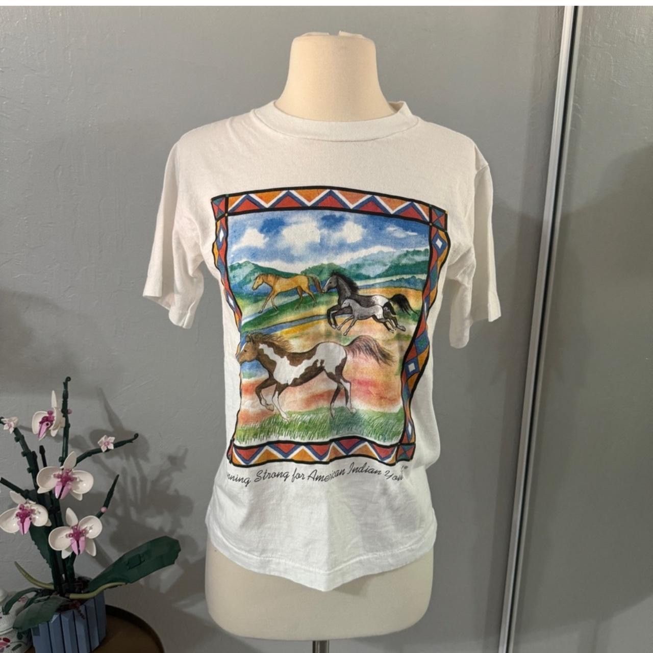 Vintage Vintage Horse Tee Size S / US 4 / IT 40 - 1 Thumbnail
