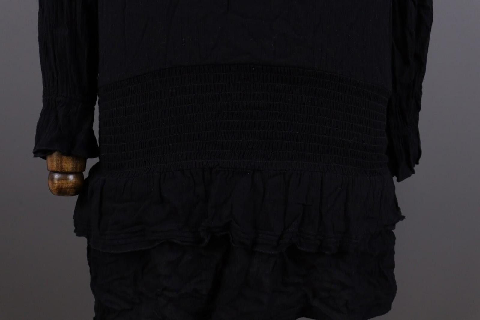 Wilkes Bashford BA&SH Black Vinil Noir Lagenlook Relaxed Midi Dress 2 / M Size M / US 6-8 / IT 42-44 - 3 Thumbnail