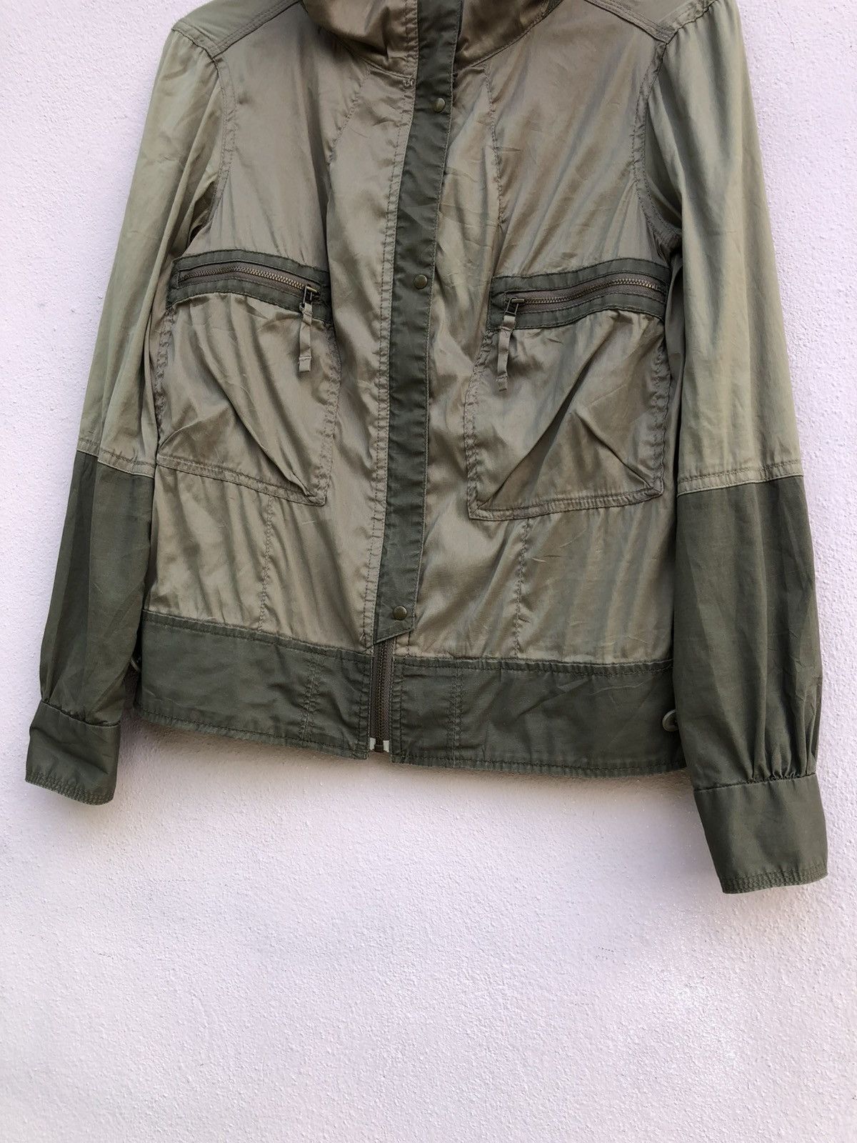 Issey Miyake 20020801PLST IM Two Tone Colour Military Style Jacket Size US S / EU 44-46 / 1 - 5 Thumbnail