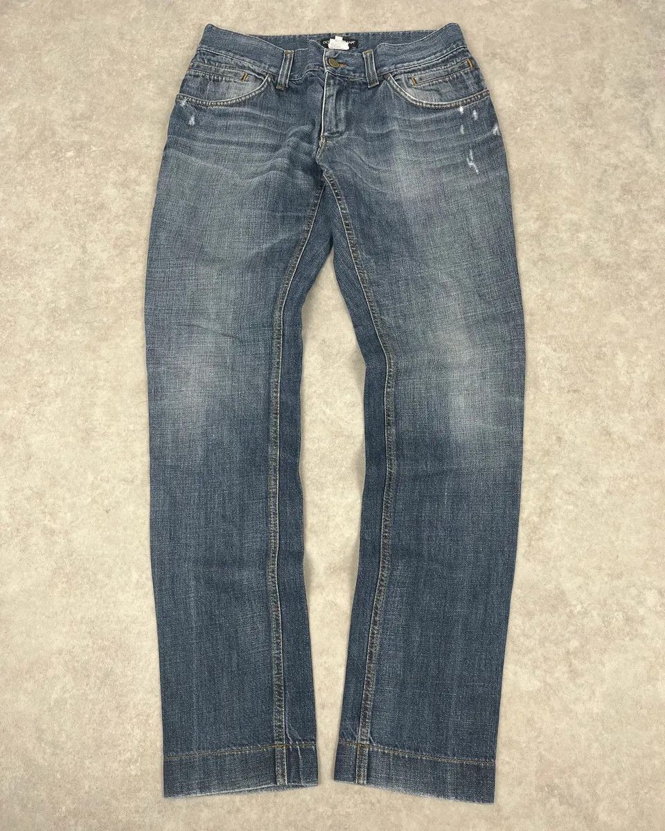 Dolce & Gabbana 2000s Dolce & Gabbana Blue Slim Denim Jeans Size US 30 / EU 46 - 5 Thumbnail