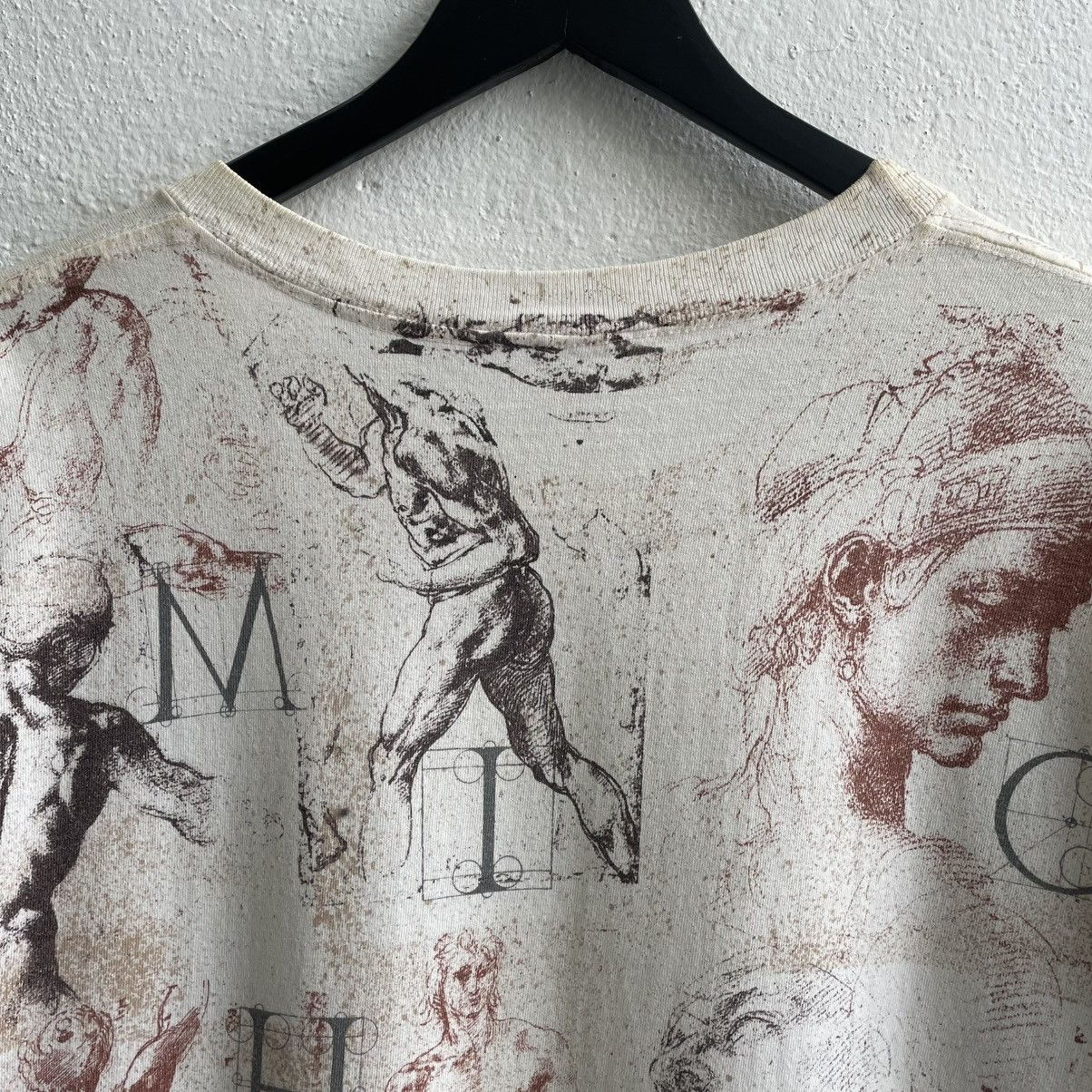 Vintage Vintage 90's Michelangelo Artwork Shirts Size US L / EU 52-54 / 3 - 8 Thumbnail