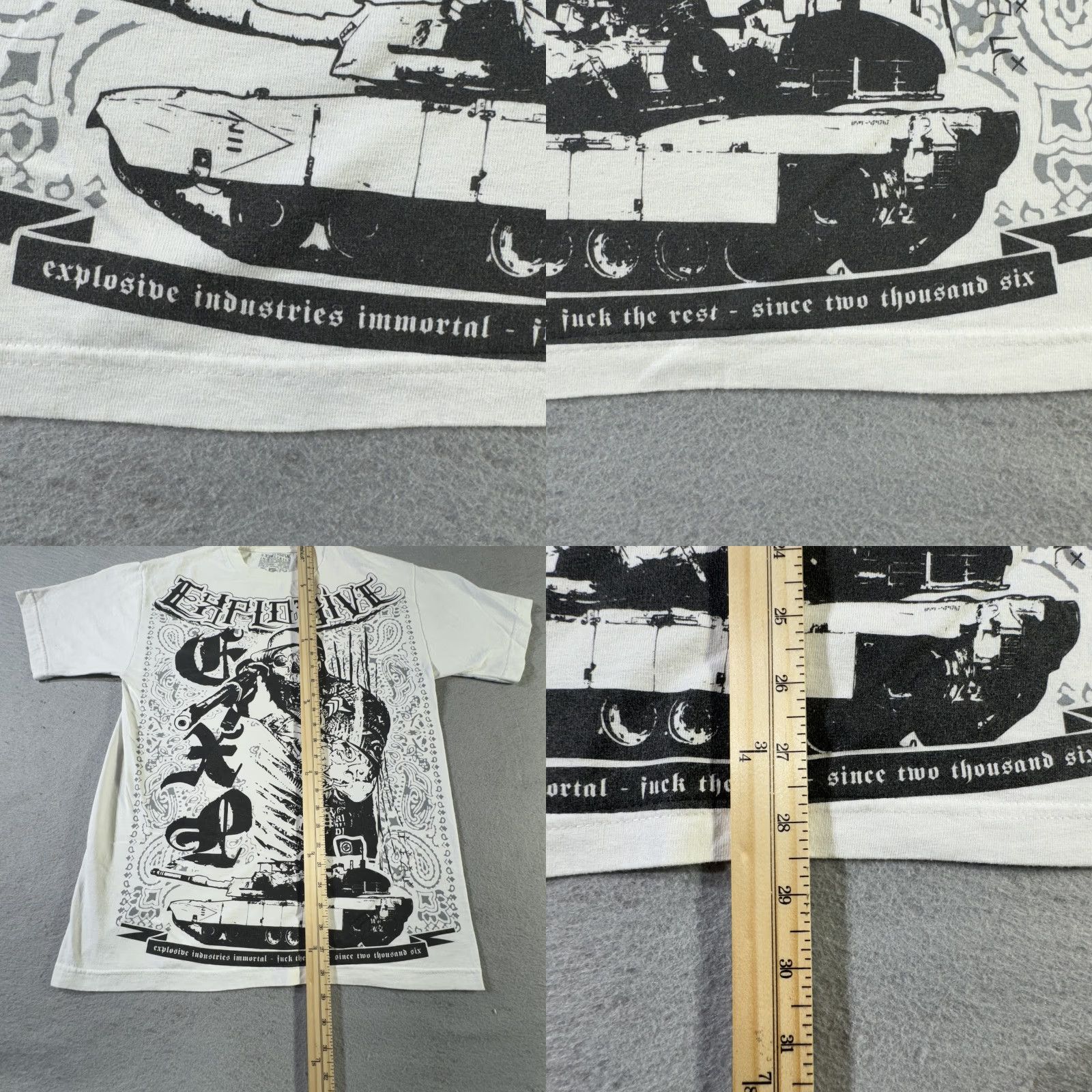 Industrie VINTAGE Expl Industries Shirt Mens M Skull Soldier Tank Graphic 2006 Tattoo VTG 2006 Size US M / EU 48-50 / 2 - 8 Thumbnail