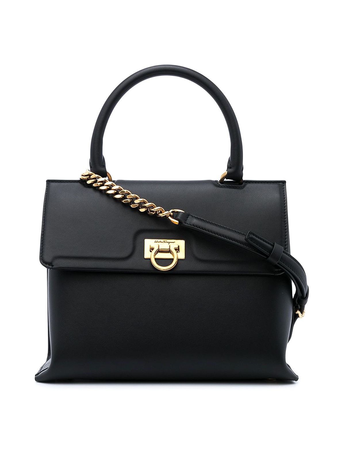 Salvatore Ferragamo o1s1rm1224 Size: OS / Trifolio Small Leather Handbag Size ONE SIZE - 1 Thumbnail