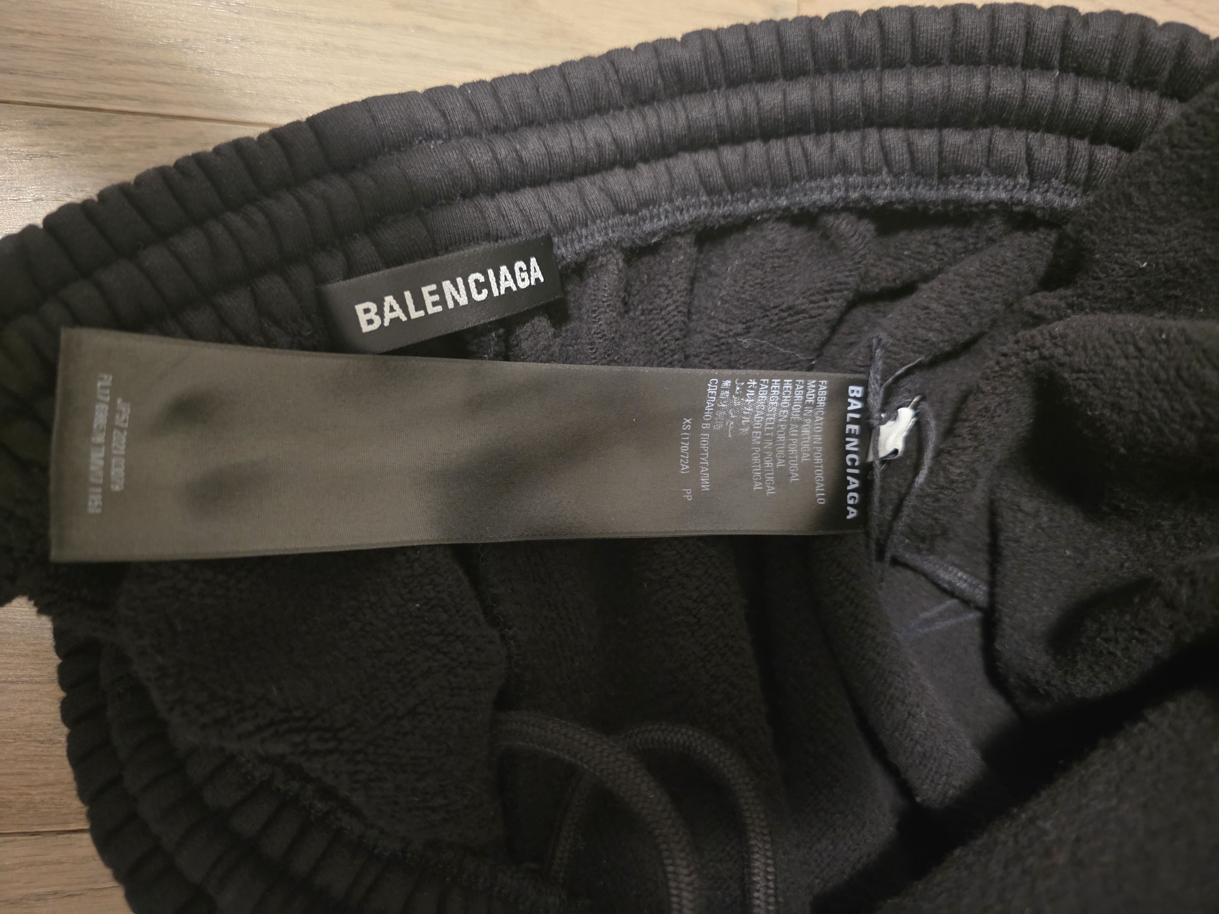 Balenciaga Overdyed Baggy Jogging Black - Size XS Size US 30 / EU 46 - 6 Thumbnail
