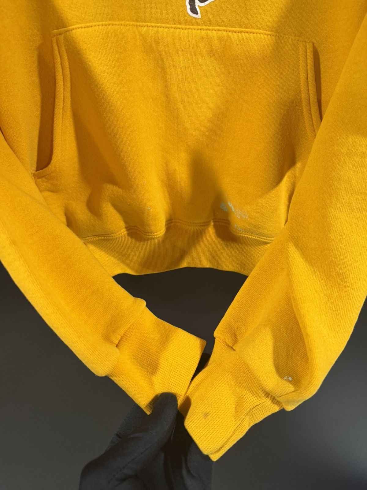Vintage 1990s Vintage Wyoming College Grunge Paint Hoodie S Size US S / EU 44-46 / 1 - 5 Thumbnail