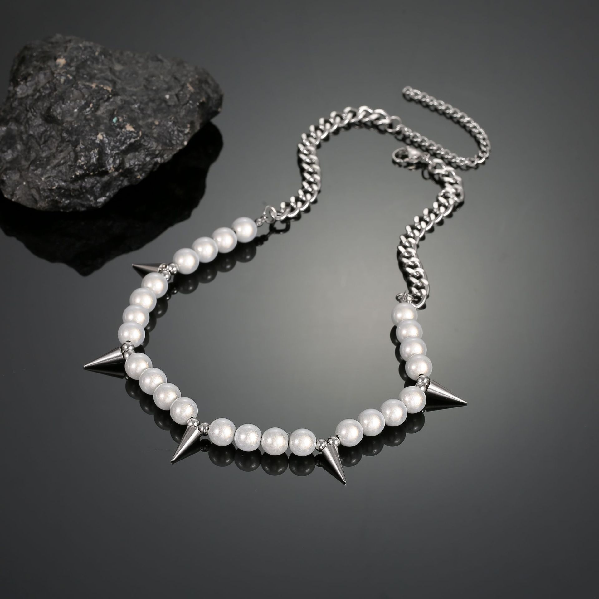 Jewelry Geometric Titanium Necklace Size ONE SIZE - 3 Thumbnail