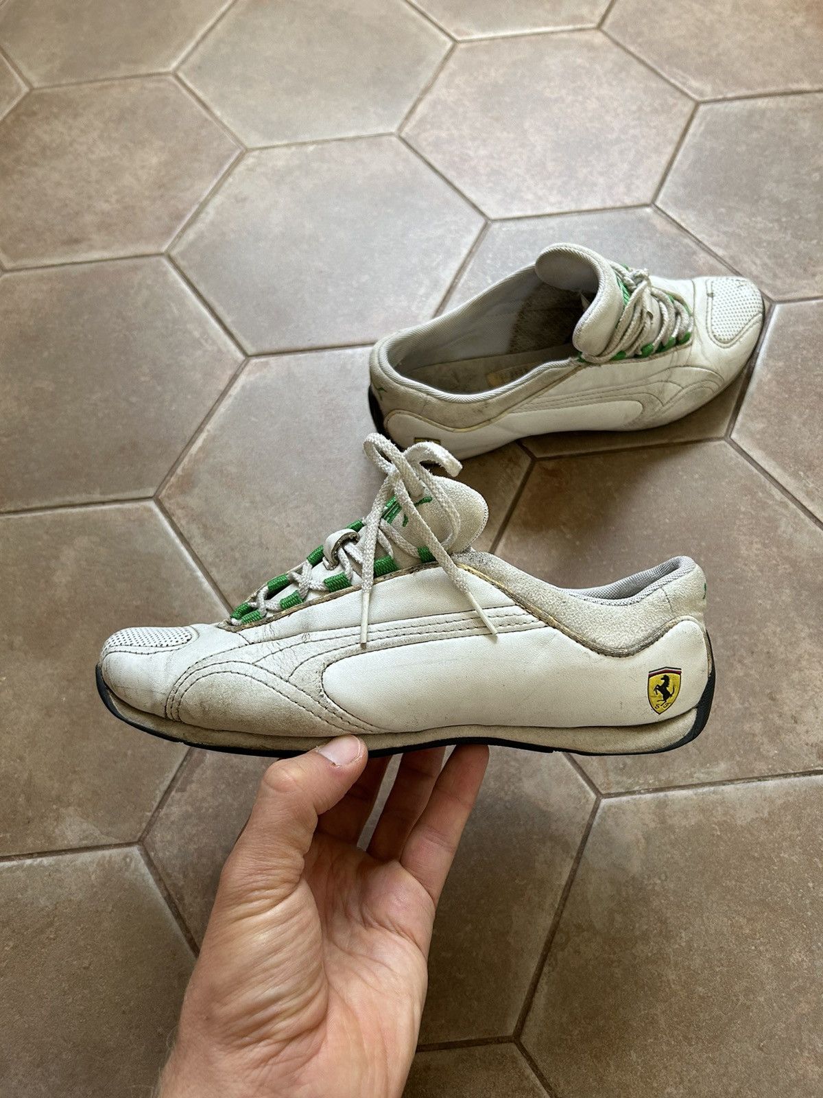 Ferrari × Puma VINTAGE PUMA FERRARI Y2K LEATHER SNEAKERS Size US 8 / IT 38 - 3 Thumbnail