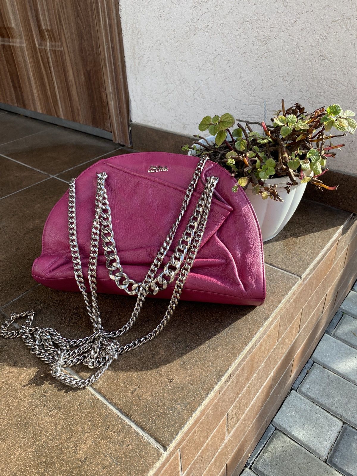 Jean Paul Gaultier Jean Paul Gaultier Glamour Leather Chain Bag Size ONE SIZE - 2 Thumbnail