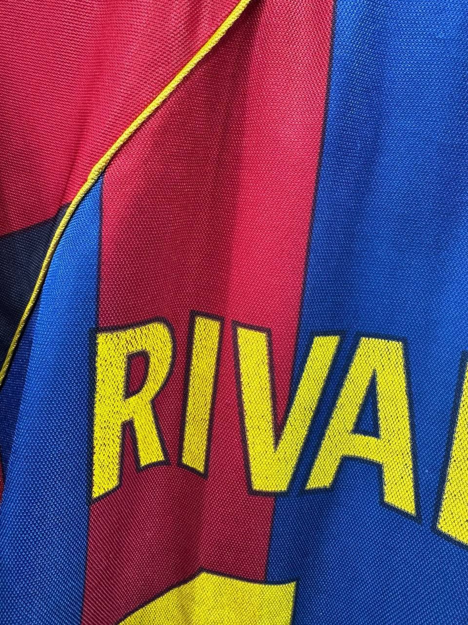 Vintage Vintage FC Barcelona #10 Rivaldo Soccer Jersey Shirt Size US L / EU 52-54 / 3 - 21 Thumbnail