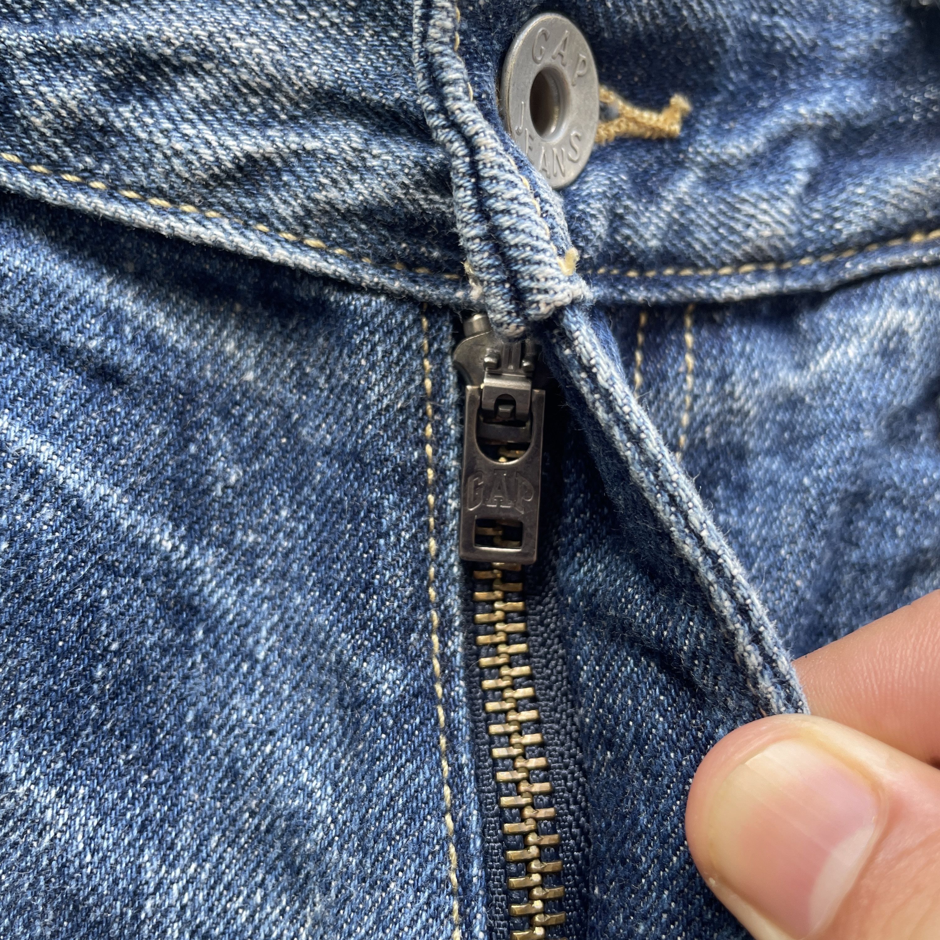 Gap × Jean W32 VINTAGE GAP JEANS STRAIGHT SLIM FIT FADED DENIM PANTS Size US 32 / EU 48 - 7 Thumbnail