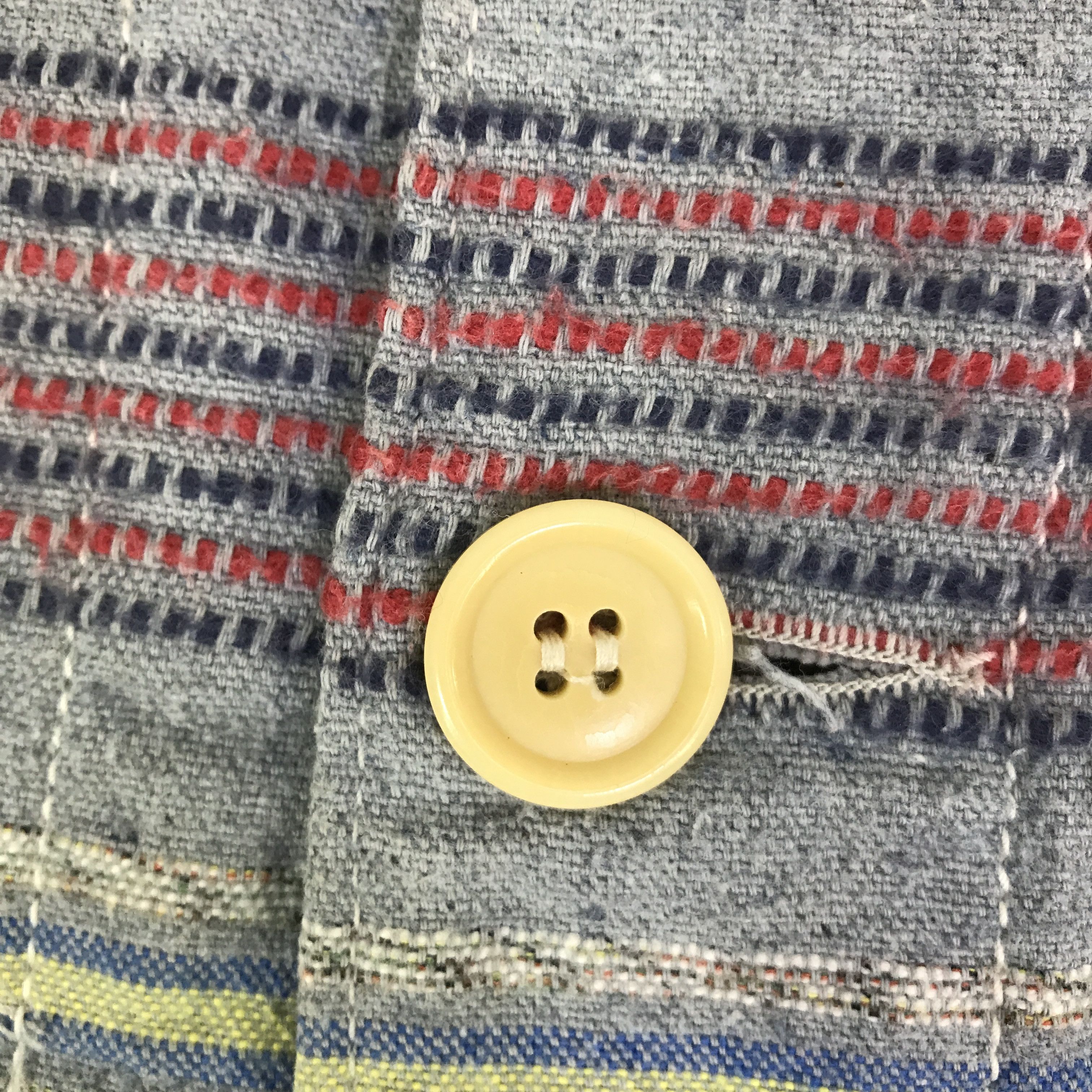 Blue Blue Japan BLUE BLUE INDIGO BUTTON STRIPED DESIGN JACKET K81B15 Size US M / EU 48-50 / 2 - 10 Thumbnail