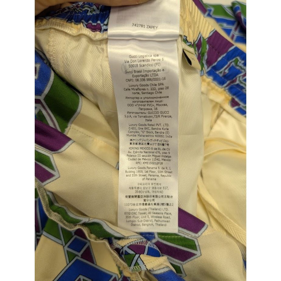 Gucci o1rshd1 Short Pants in Ivory/Blue Size US 34 / EU 50 - 21 Thumbnail