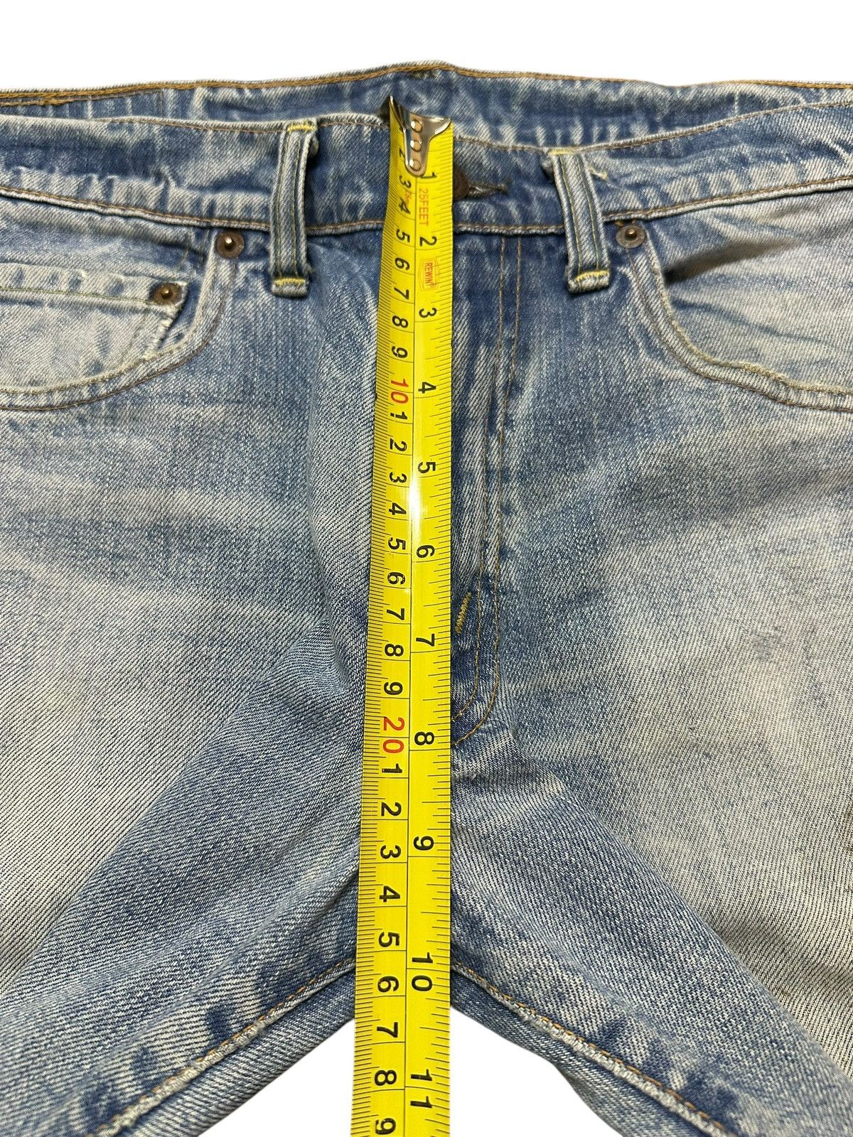 Denime Vintage Japan Denime Faded Wash Style Distress Bootcut Jeans Size US 31 - 16 Thumbnail