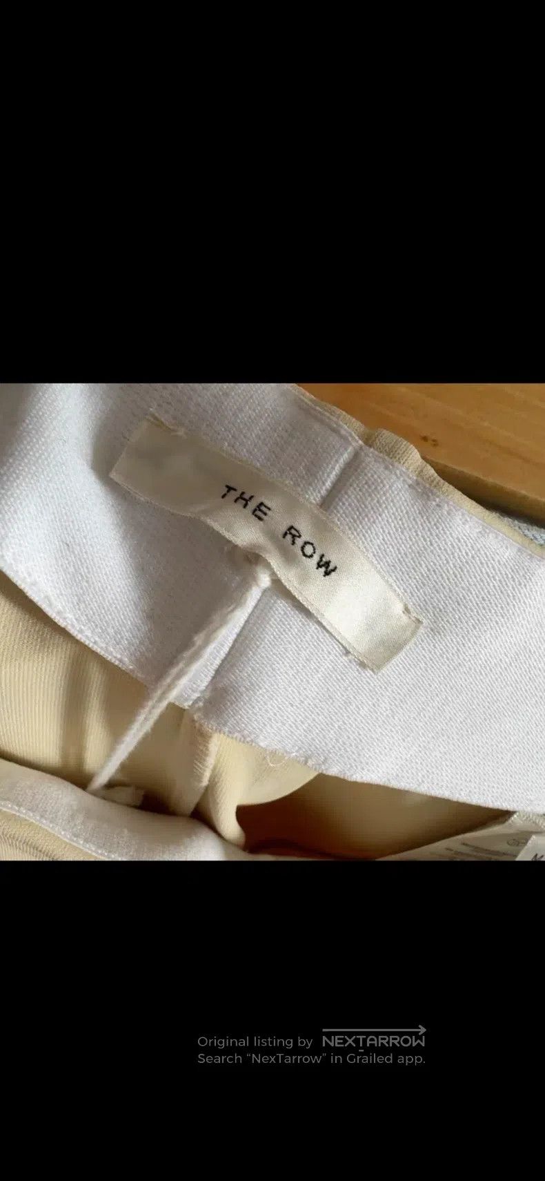 The row size m Cream beige wide-leg pants