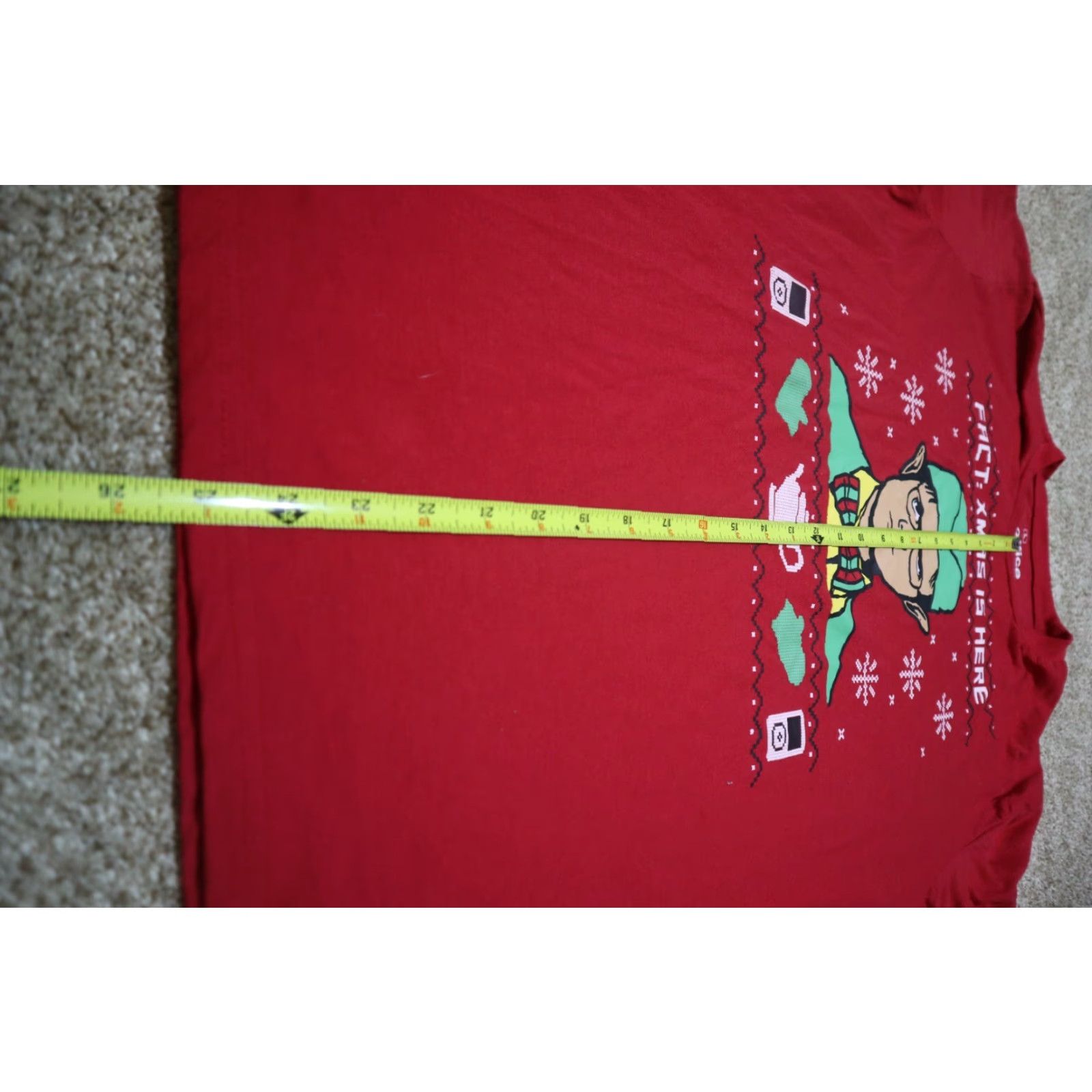 Ripple Junction Ripple Junction The Office Dwight Fact: Xmas is Here Red Graphic Shirt L Mens Size US L / EU 52-54 / 3 - 4 Thumbnail