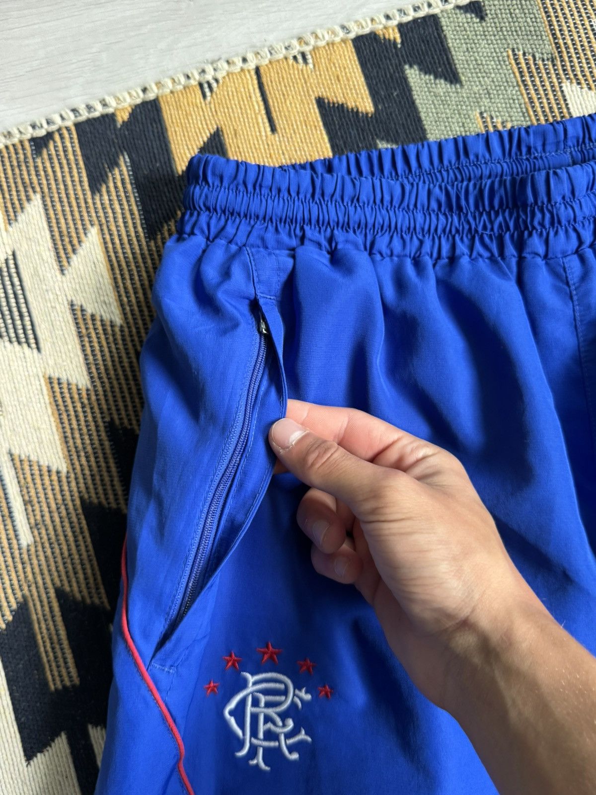 Umbro Vintage Umbro Rangers Drill Nylon Track Pants Size US 34 / EU 50 - 12 Thumbnail