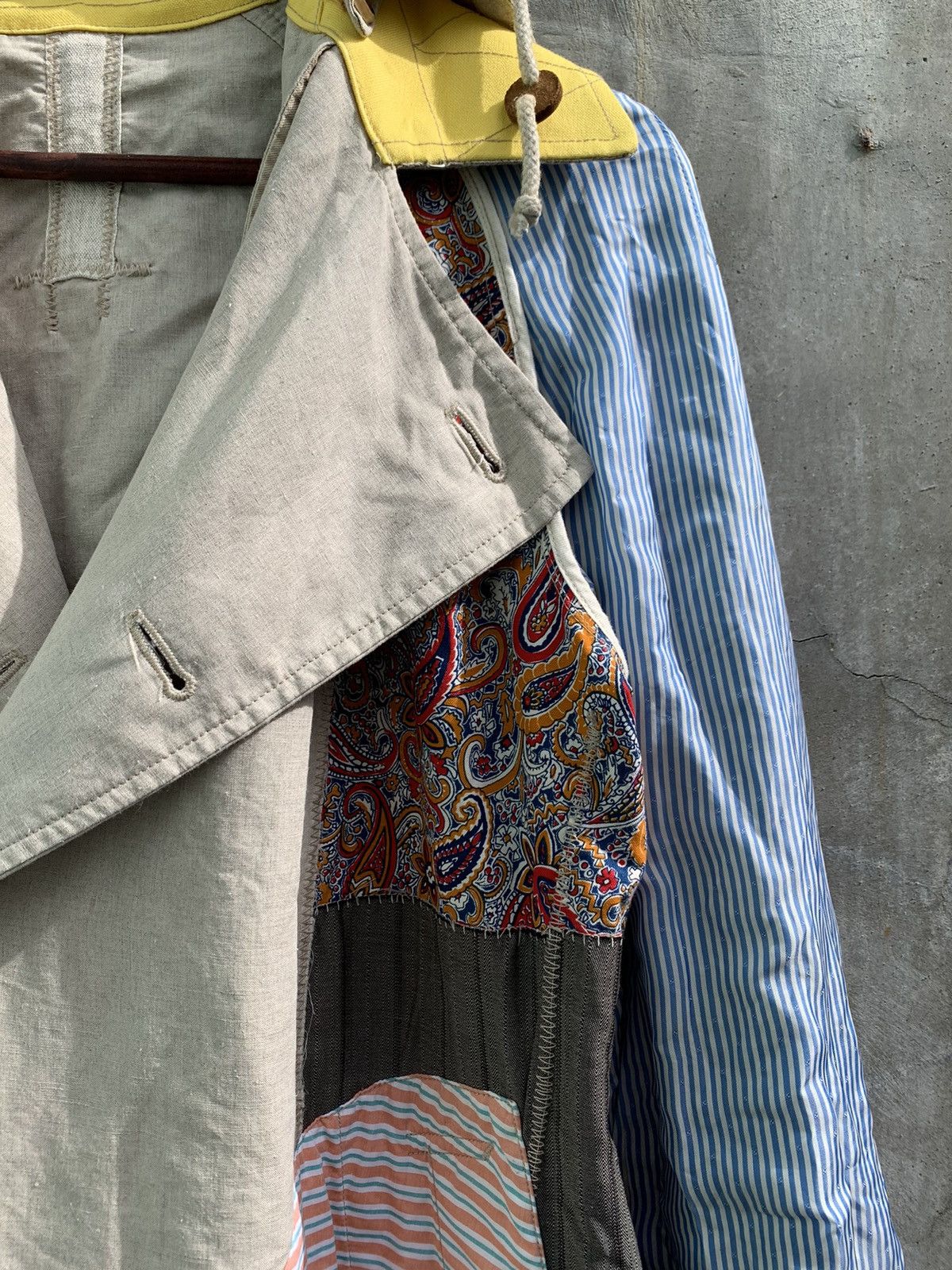 Junya Watanabe SS16 RUNWAY Patchwork Reversible Double Breasted Coat Size US S / EU 44-46 / 1 - 6 Thumbnail