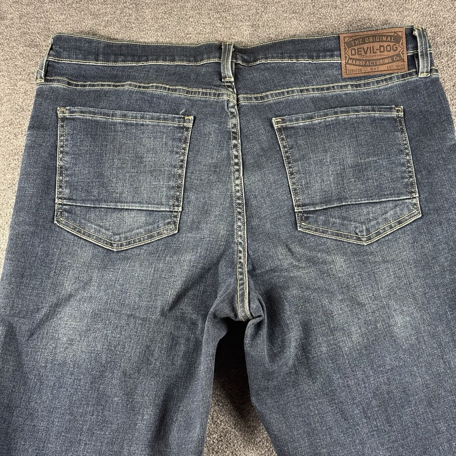 Other Devil Dog Jeans Men's Sz 38x30 Blue Dark Wash Denim Slim WES Size US 38 / EU 54 - 6 Thumbnail