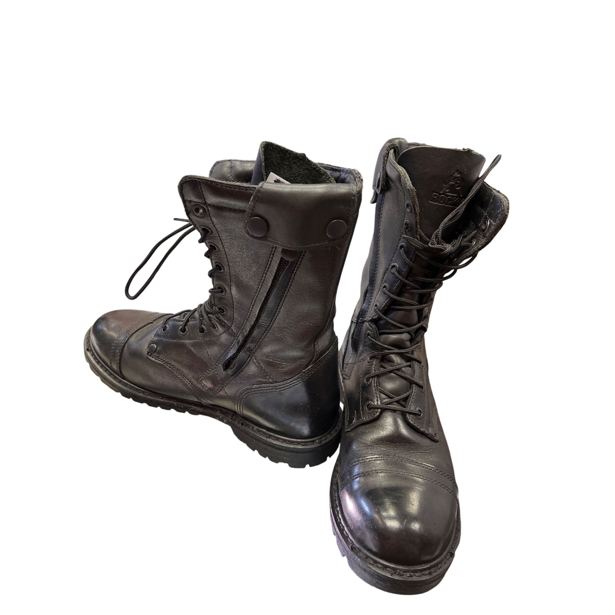 Other Rocky 2090 mens black leather mid calf moto riding para boot Size US 9.5 / EU 42-43 - 2 Thumbnail